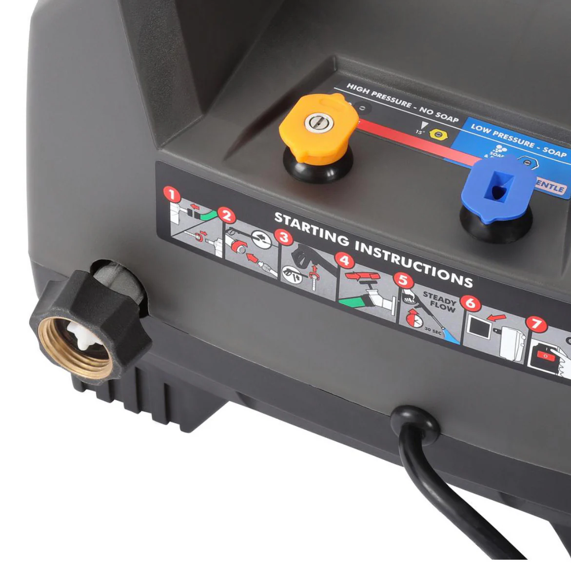 1,600 PSI 1.2 GPM Electric Pressure Washer - Image 3