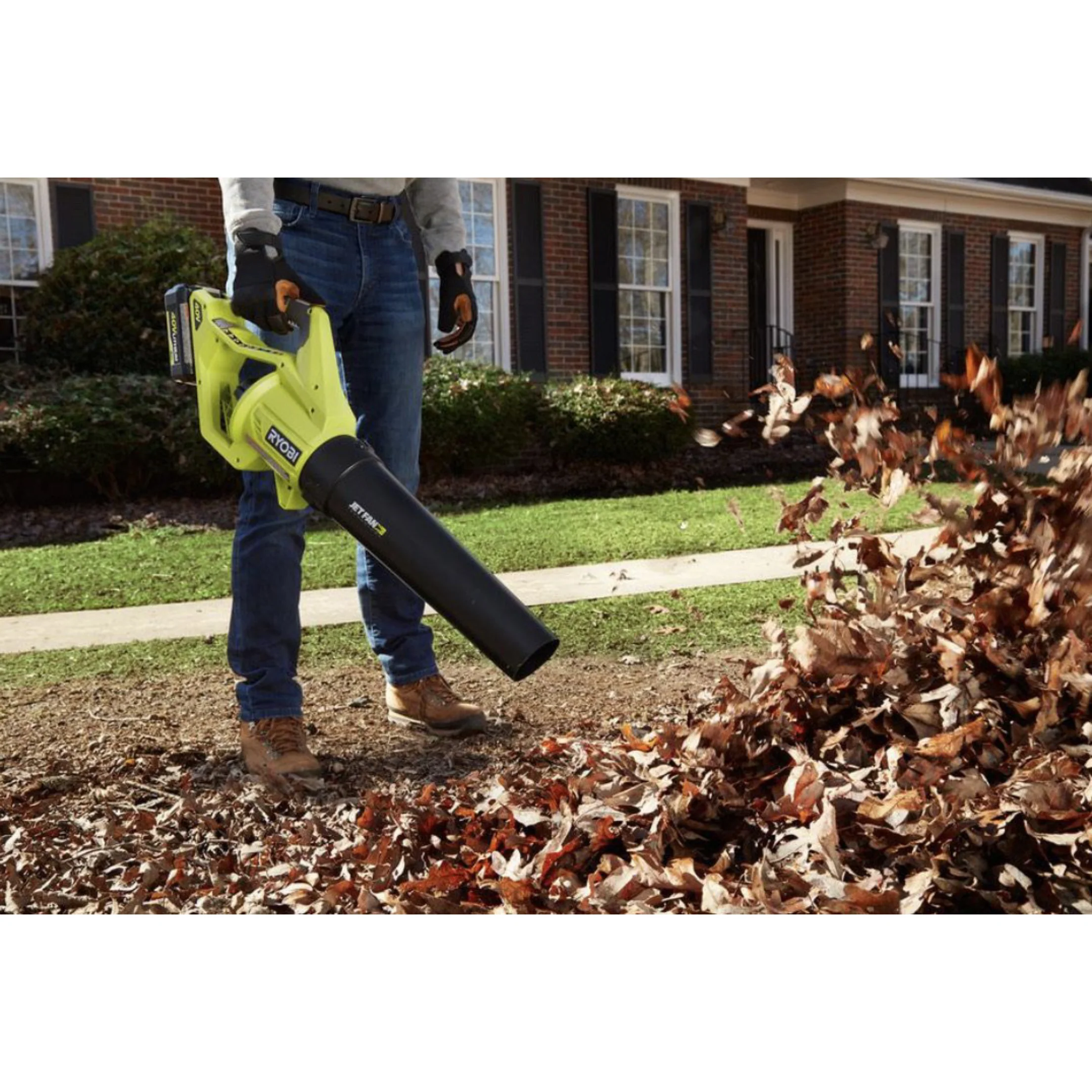 110 MPH 500 CFM Variable-Speed 40-Volt Lithium-Ion Cordless Battery Jet Fan Leaf Blower (Tool Only) - Image 3