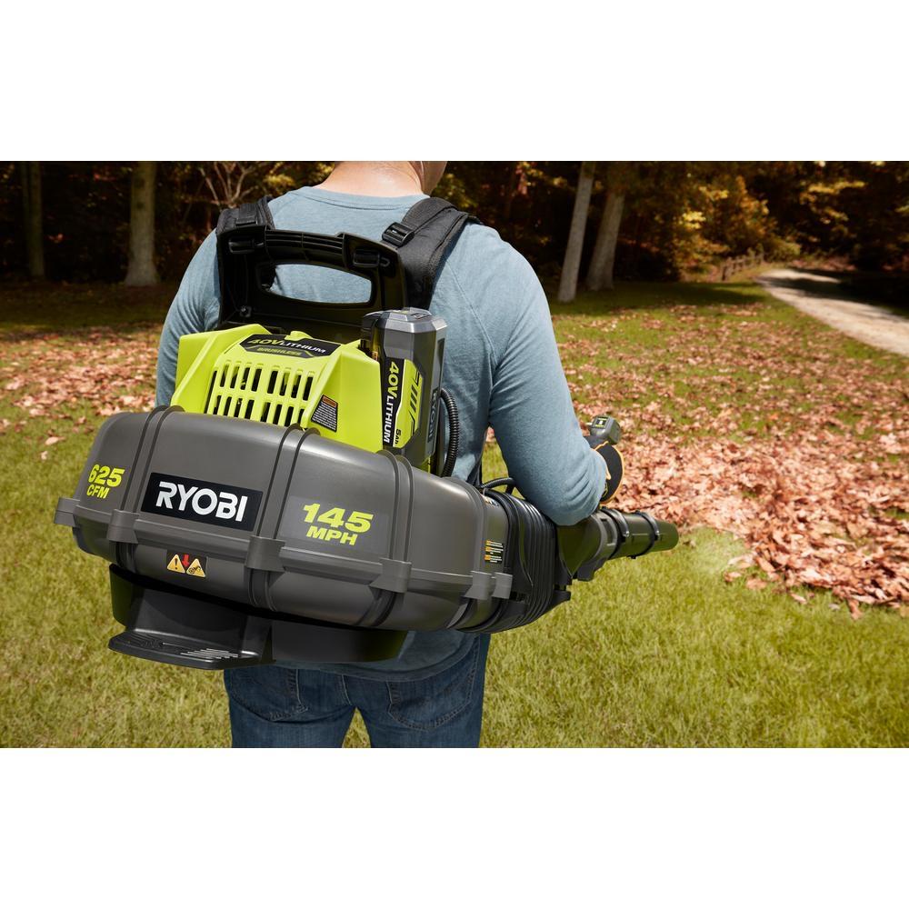 145 MPH 625 CFM 40-Volt Lithium-Ion Cordless Backpack Blower (TOOL ONLY) - Image 9