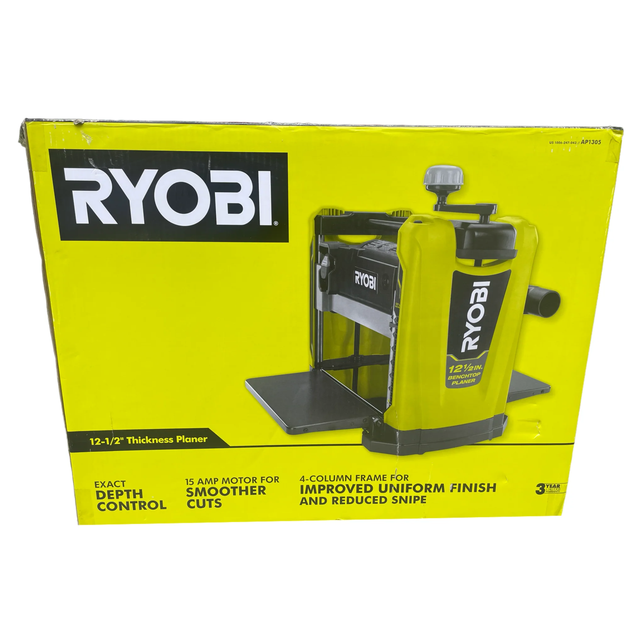 15 Amp 12-1/2 in. Corded Thickness Planer with Planer Knives, Knife Removal Tool, Hex Key and Dust Hood