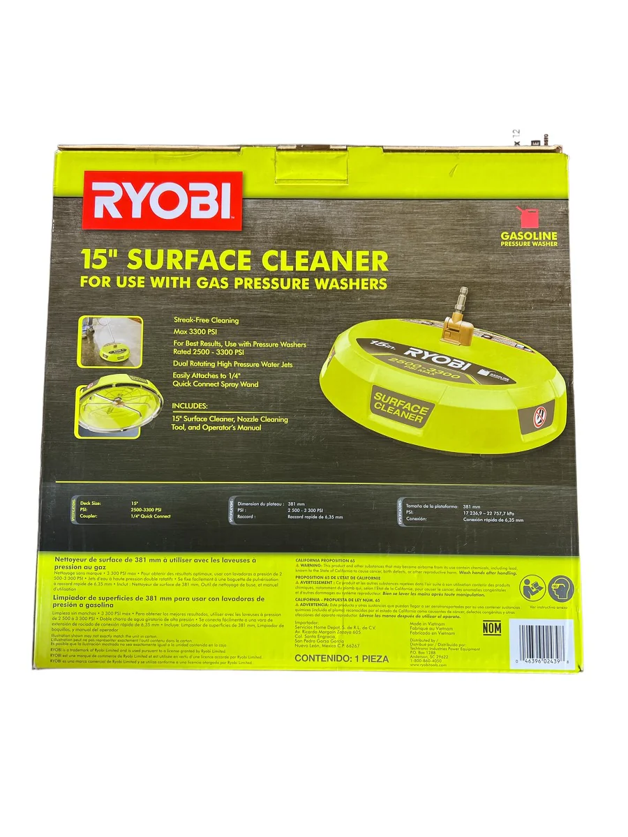 15 in. 3300 PSI Surface Cleaner for Gas Pressure Washer - Image 2