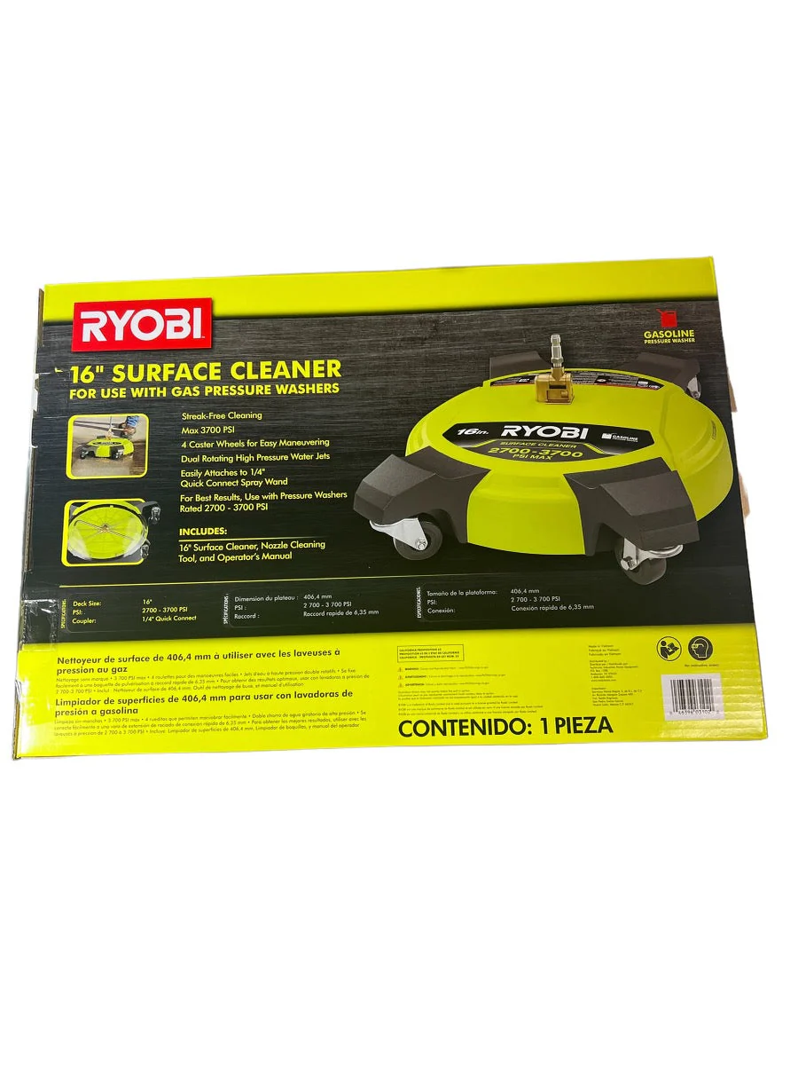 16 in. 3700 PSI Pressure Washer Surface Cleaner for Gas Pressure Washers - Image 4