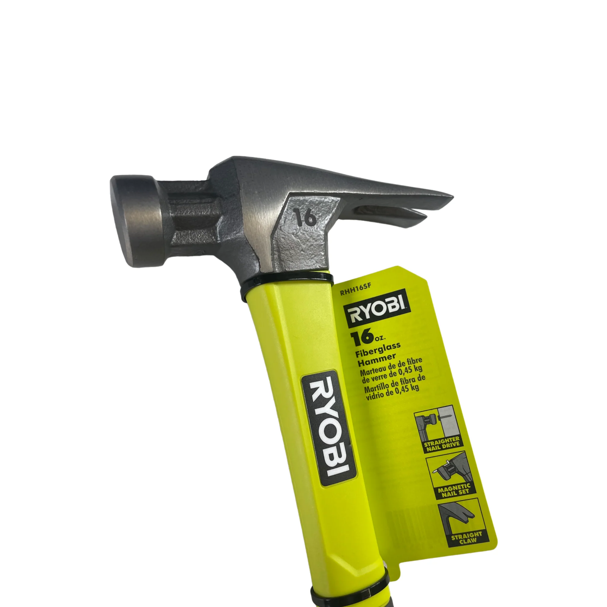 16 oz. All Purpose Hammer with 11 in. Fiberglass Handle - Image 3