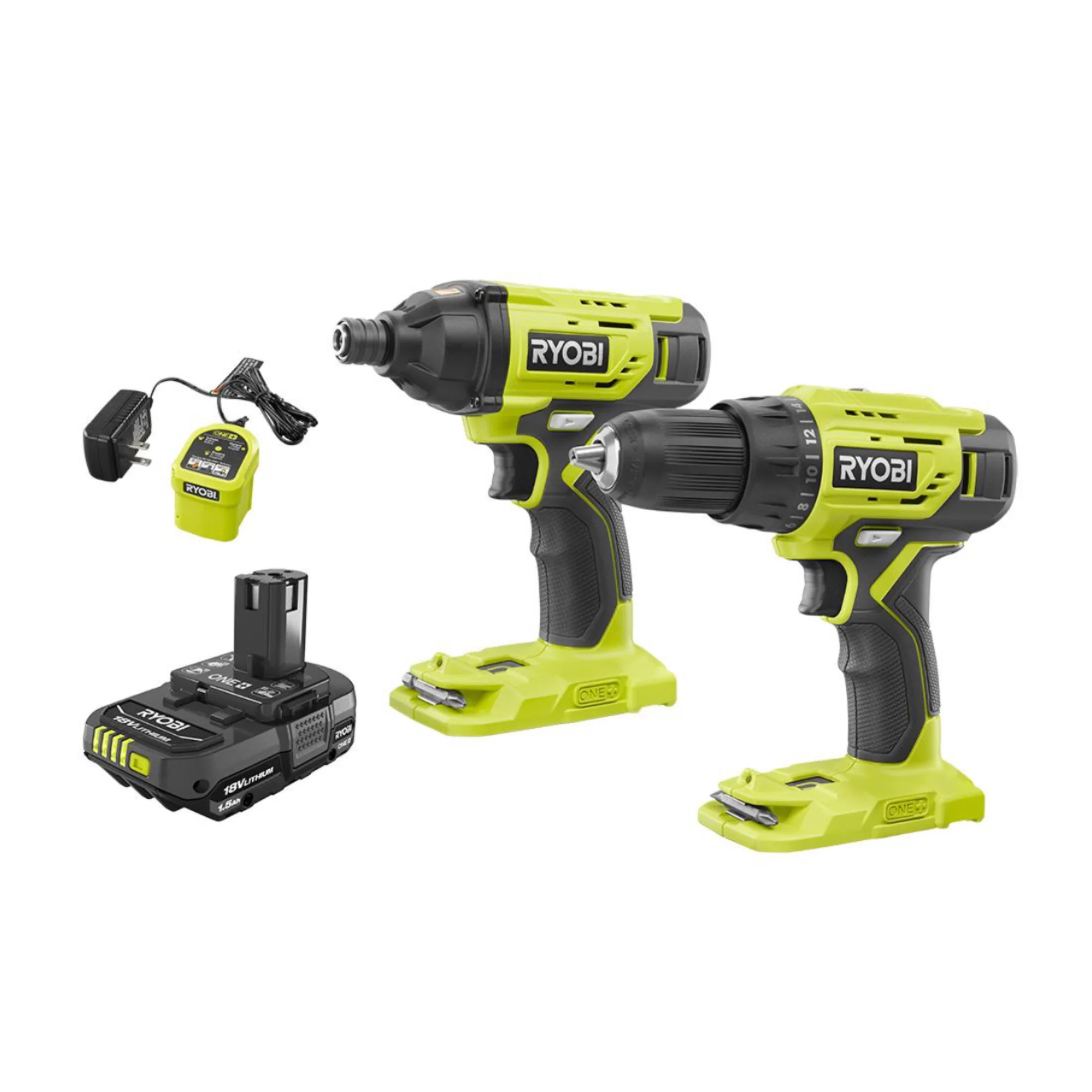 18-Volt ONE+ 1/2 in. Drill/Driver and 1/4 in. Impact Driver Combo Kit
