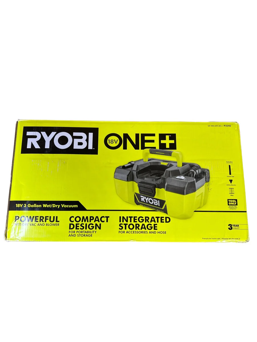 18-Volt ONE+ 3 Gal. Project Wet/Dry Vacuum with Accessory Storage (Tool Only)