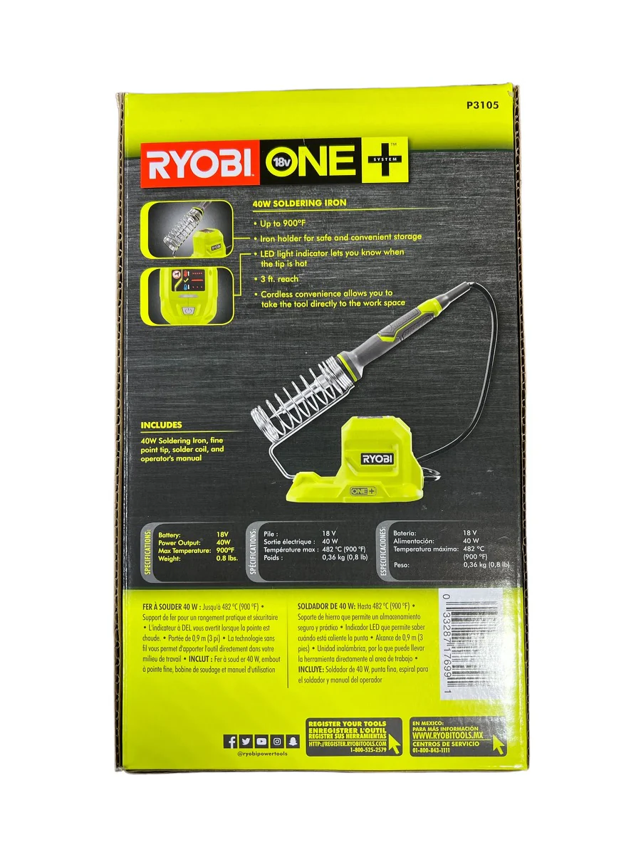 18-Volt ONE+ 40-Watt Soldering Iron (Tool-Only) - Image 2