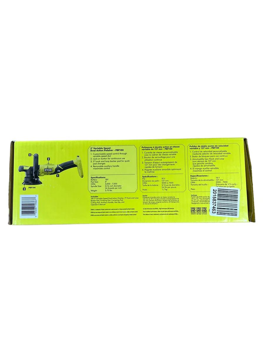18-Volt ONE+ 5 in. Variable Speed Dual Action Polisher (Tool Only) - Image 10