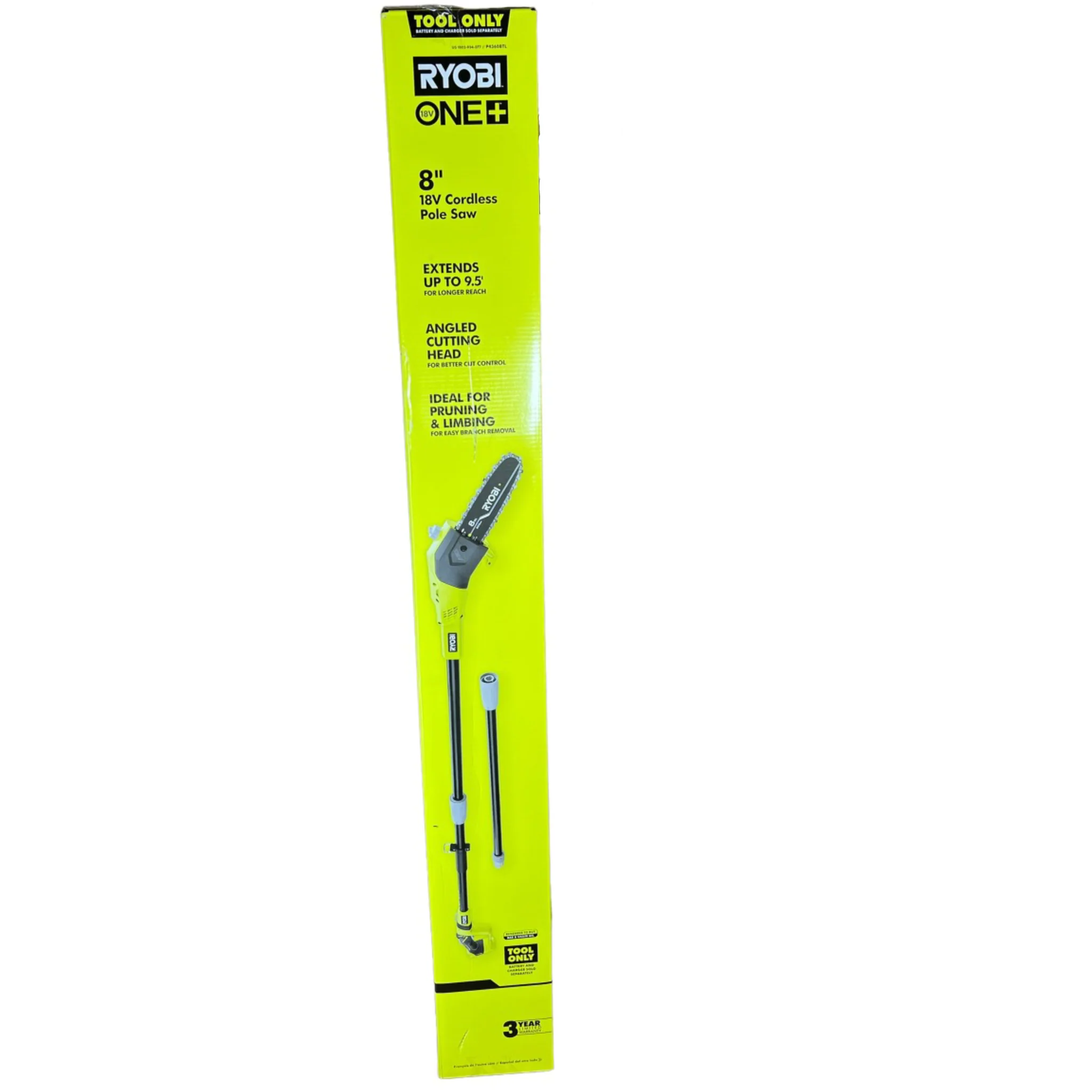 18-Volt ONE+ 8 in. Lithium-Ion Battery Pole Saw (Tool Only) - Image 3