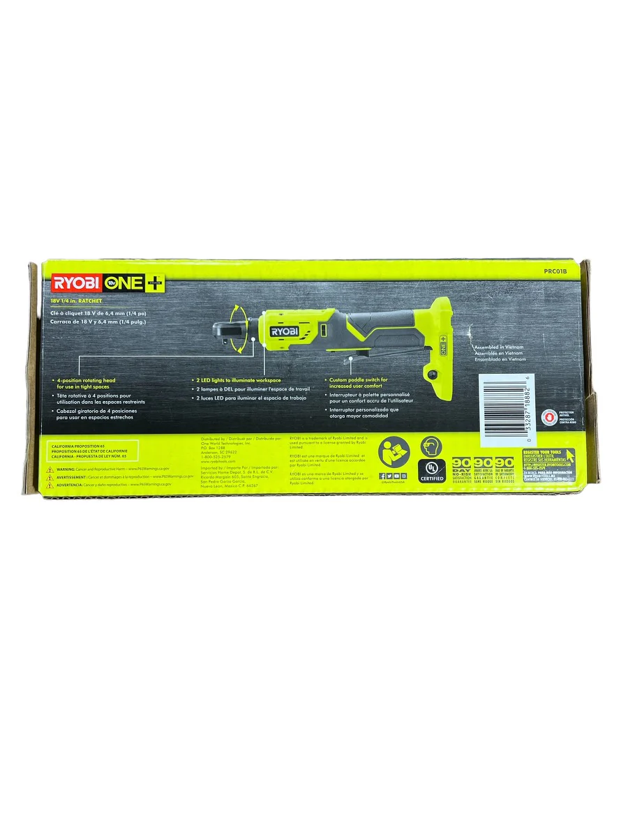 18-Volt ONE+ Cordless 1/4 in. 4-Position Ratchet (Tool Only) - Image 7