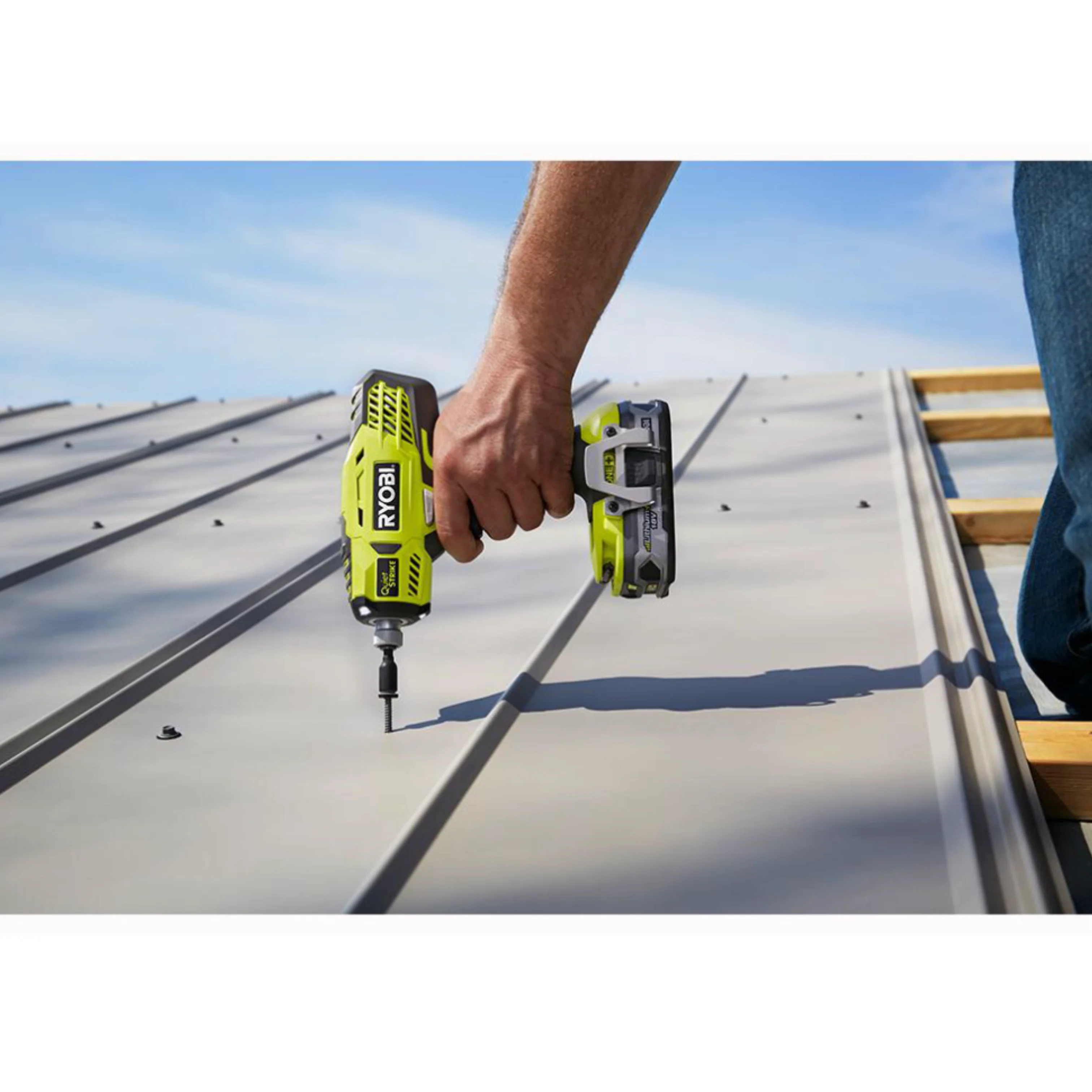 CLEARANCE 18-Volt ONE+ Cordless 1/4 in. Hex QuietSTRIKE Pulse Driver (Tool-Only) with Belt Clip - Image 6