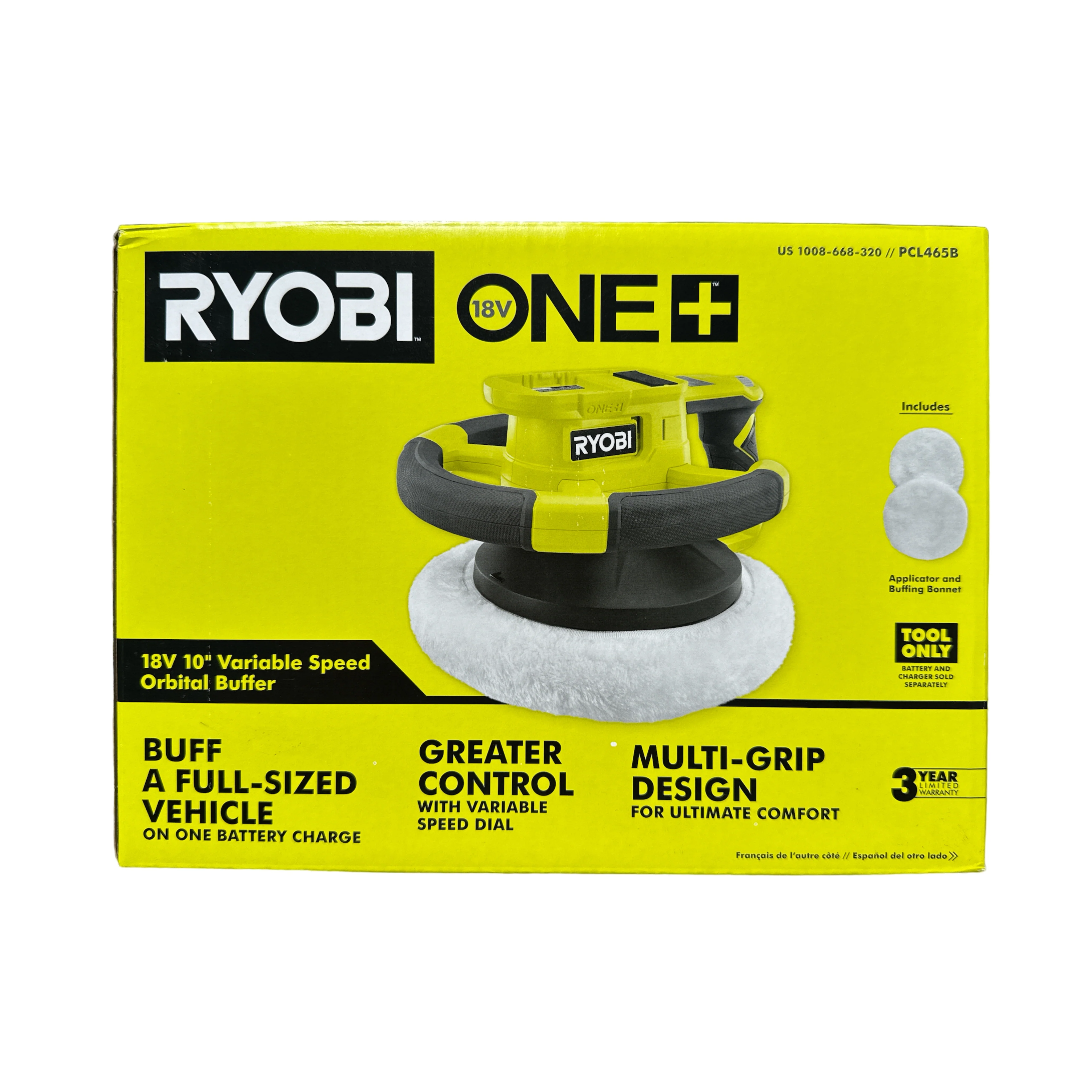 18-Volt ONE+ Cordless 10 in. Variable Speed Orbital Buffer (Tool-Only)