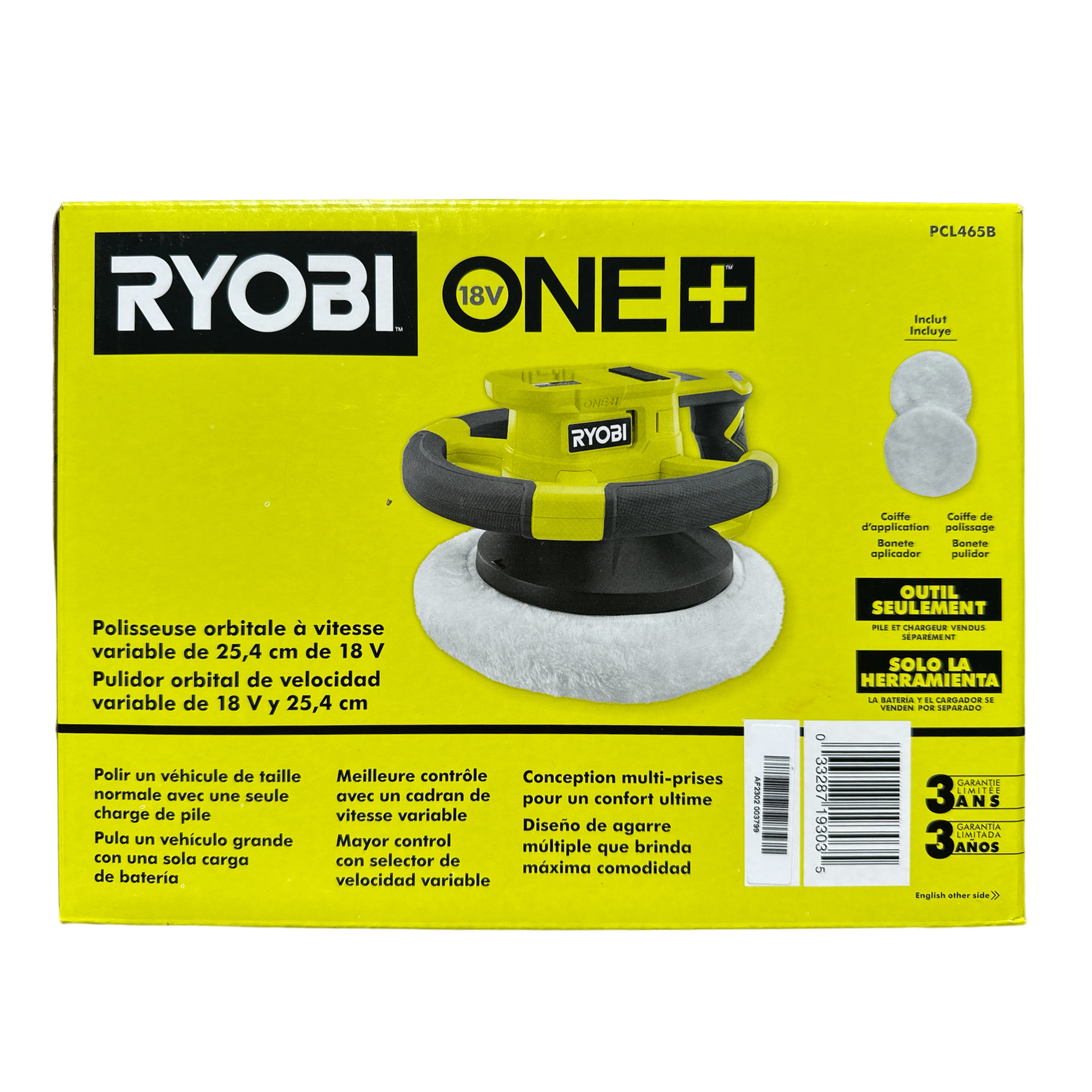 18-Volt ONE+ Cordless 10 in. Variable Speed Orbital Buffer (Tool-Only) - Image 5