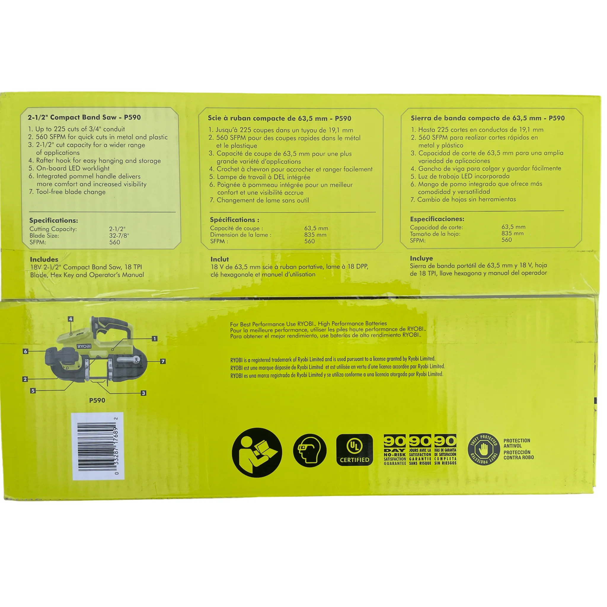 18-Volt ONE+ Cordless 2.5 in. Portable Band Saw (Tool Only) - Image 2