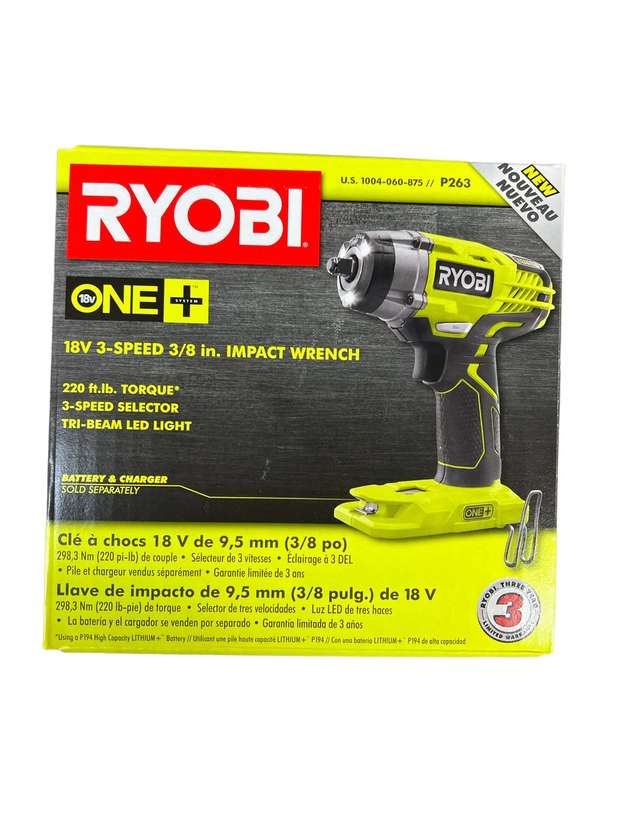 18-Volt ONE+ Cordless 3/8 in. 3-Speed Impact Wrench (Tool Only)