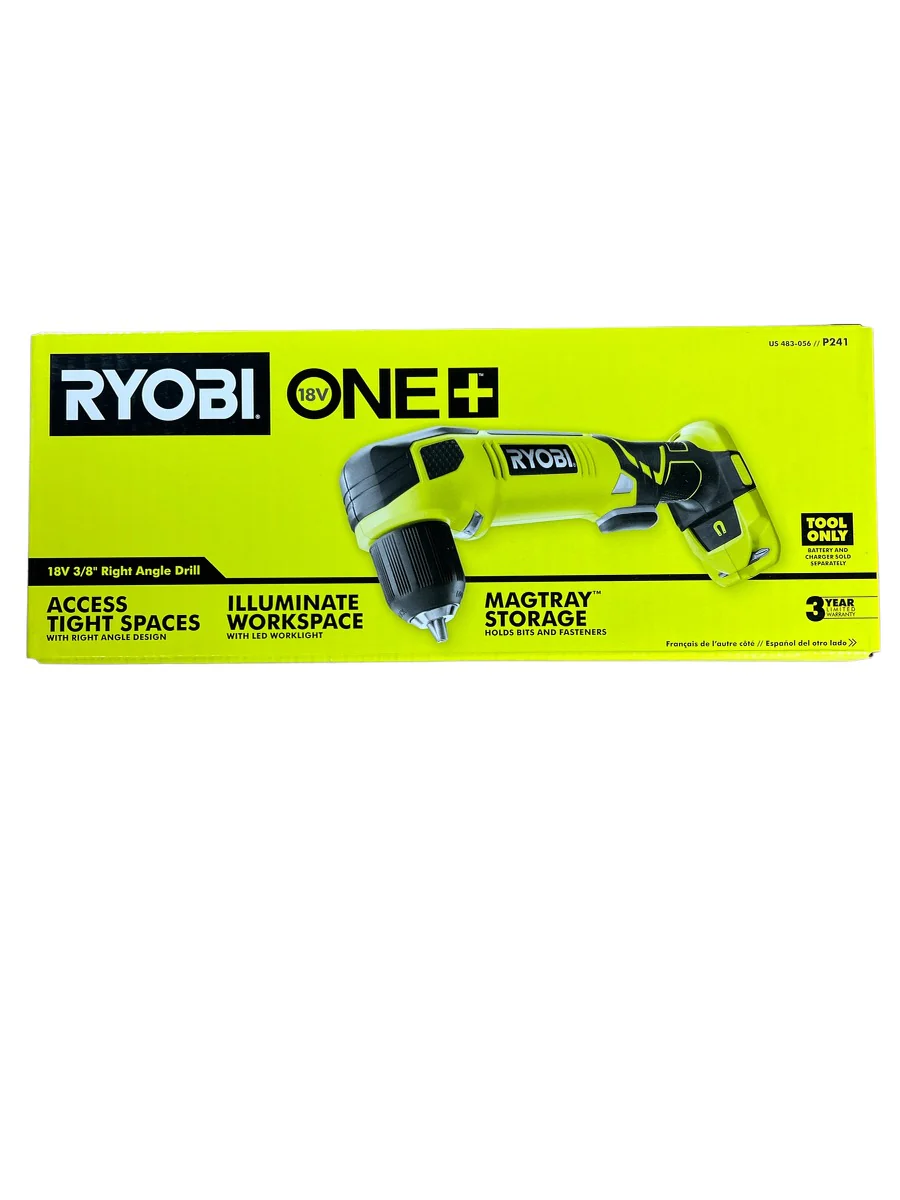 18-Volt ONE+ Cordless 3/8 in. Right Angle Drill (Tool-Only)