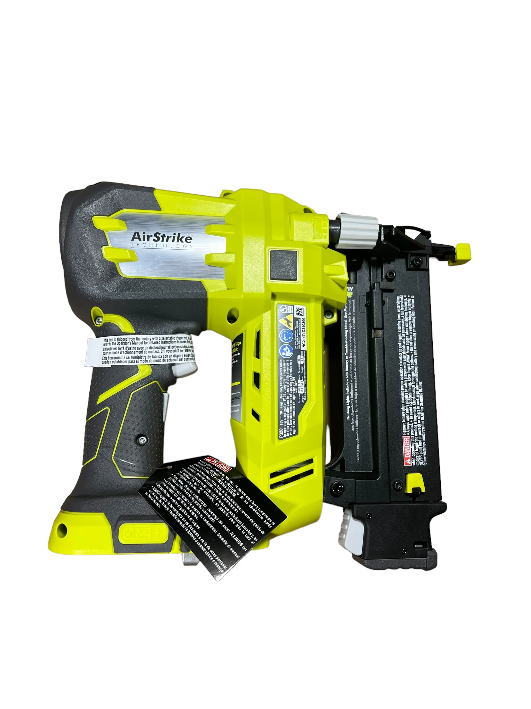 18-Volt ONE+ Cordless AirStrike 18-Gauge Brad Nailer - Image 2