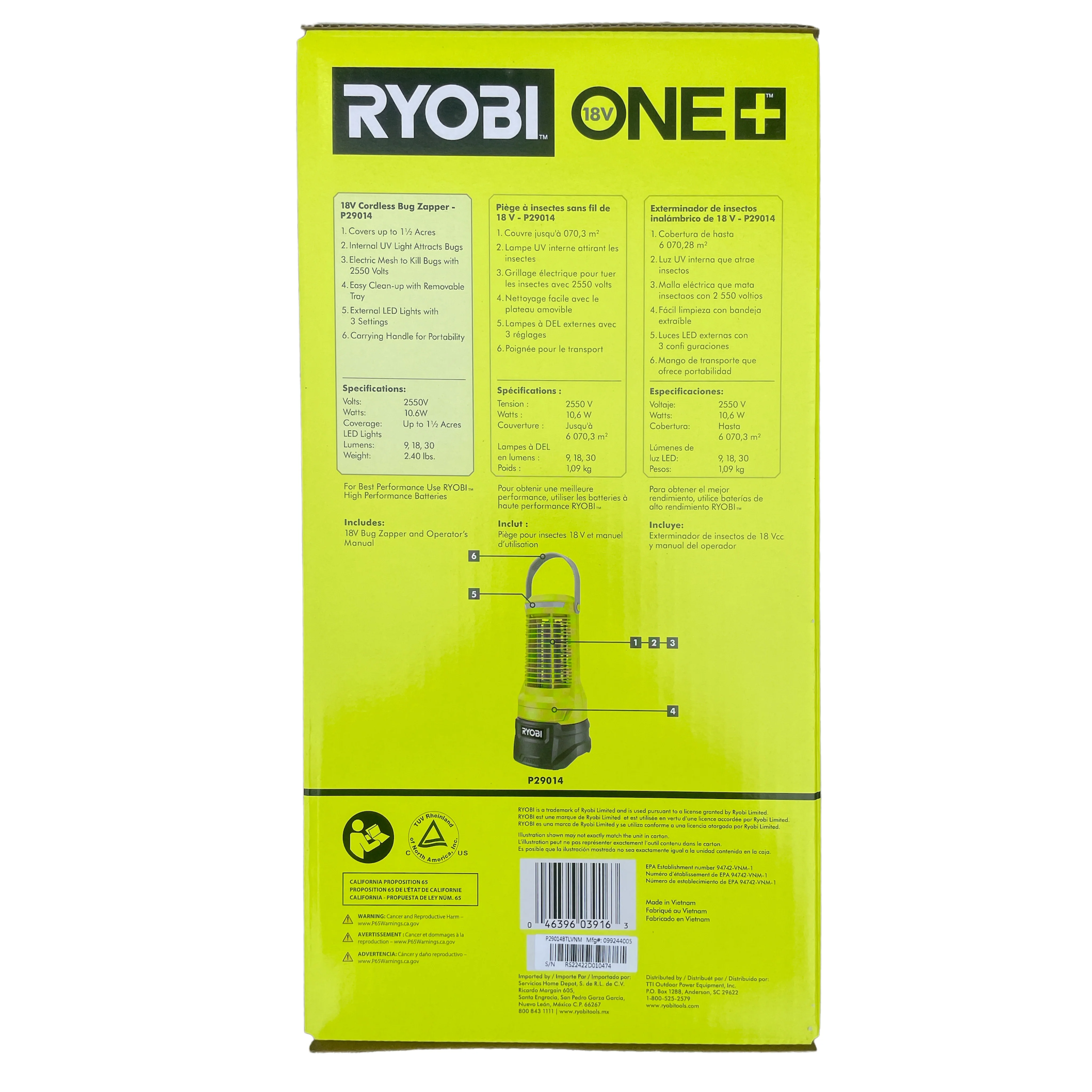 18-Volt ONE+ Cordless Bug Zapper (Tool Only) - Image 3