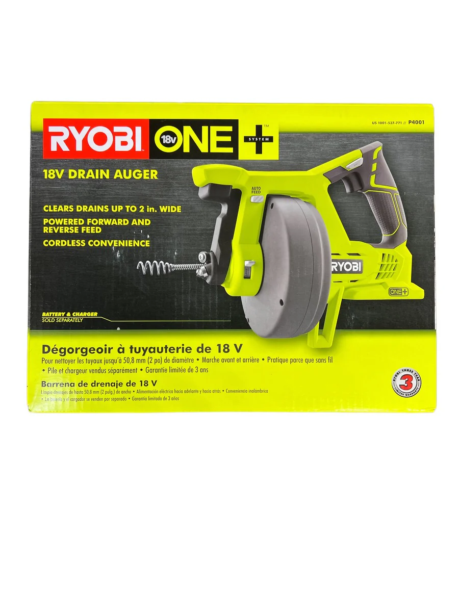 18-Volt ONE+ Cordless Drain Auger (Tool Only)