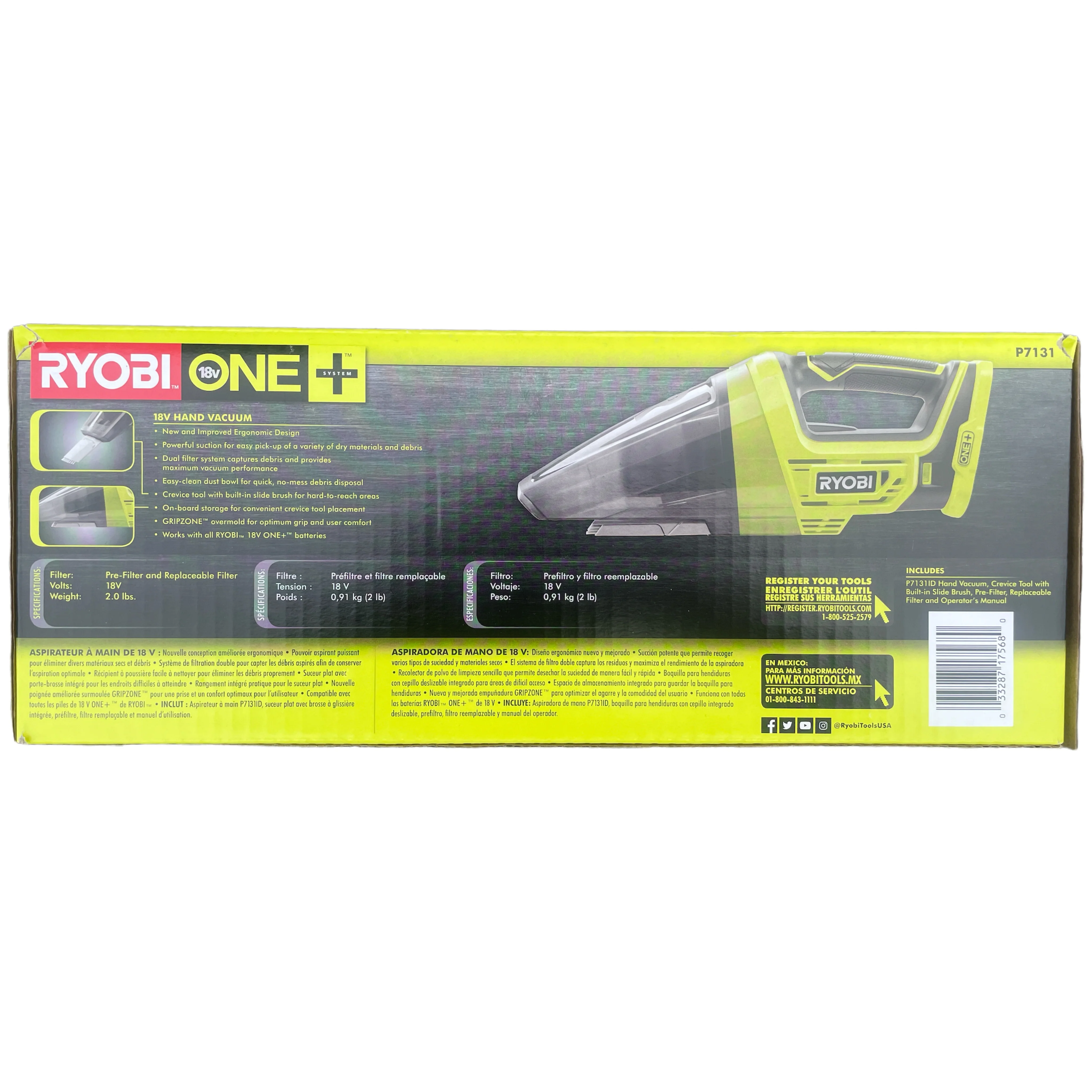18-Volt ONE+ Lithium-Ion Cordless Hand Vacuum (Tool-Only) - Image 3