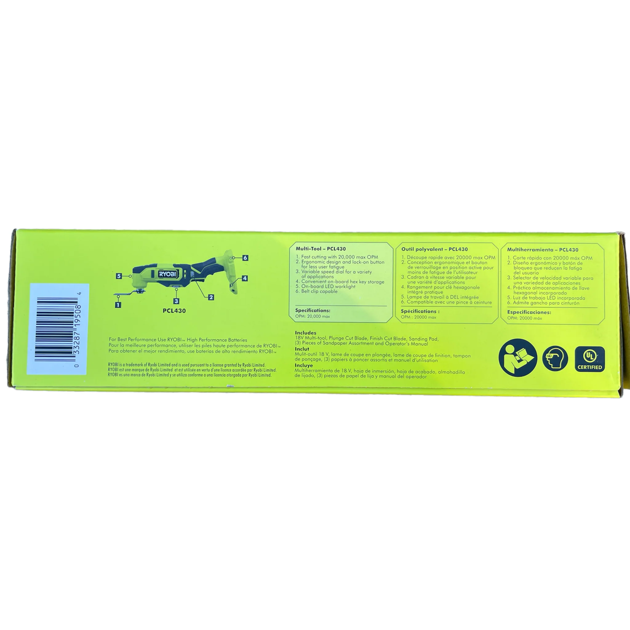 18-Volt ONE+ Cordless Oscillating Multi-Tool (Tool Only) - Image 7