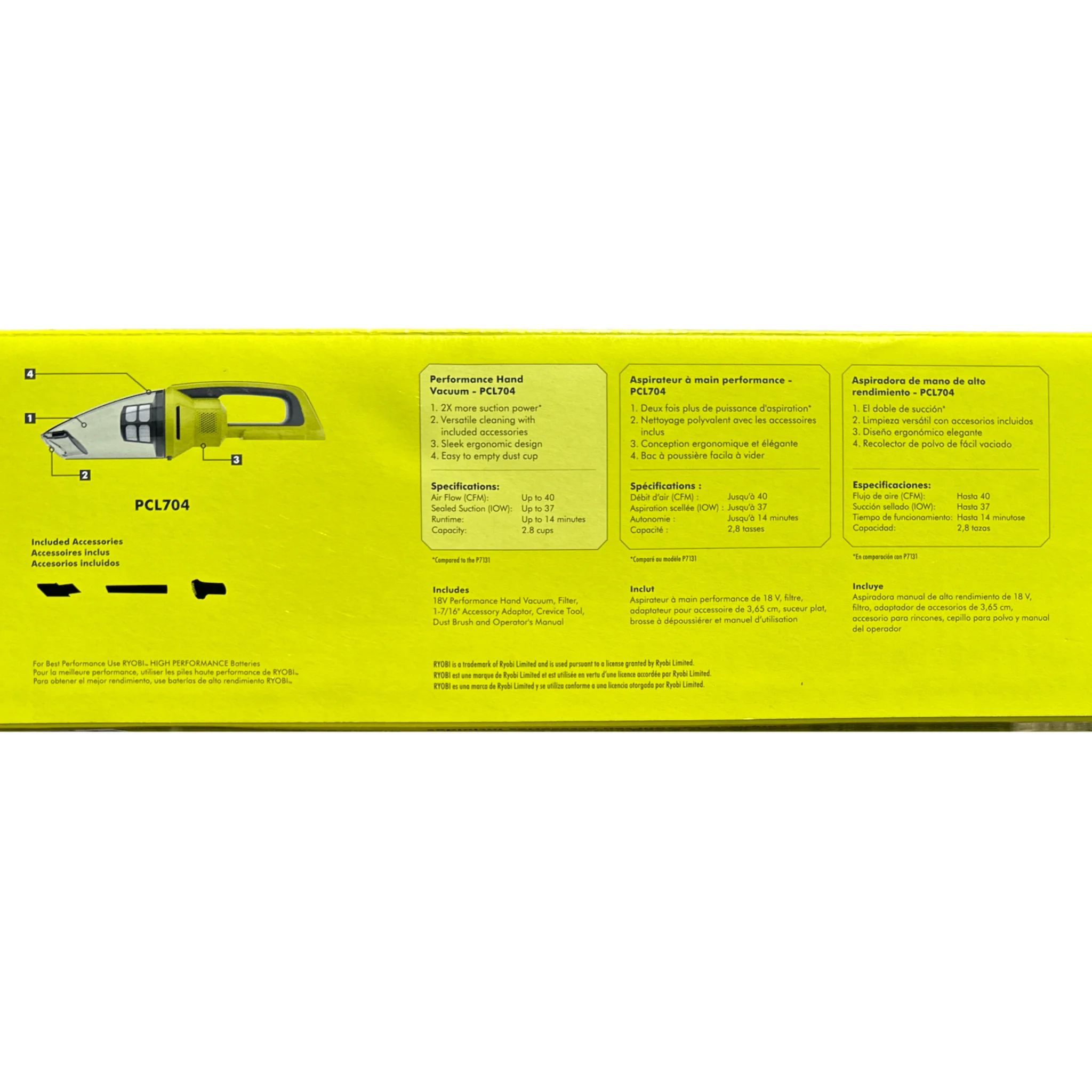 18-Volt ONE+ Cordless Performance Handheld Vacuum (Tool Only) - Image 2