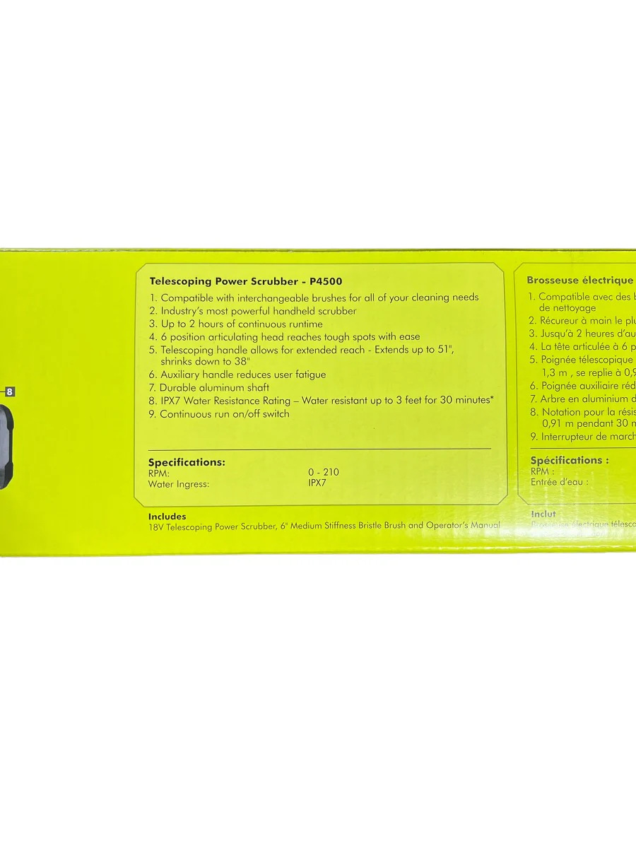 18-Volt ONE+ Cordless Telescoping Power Scrubber (Tool Only) - Image 8