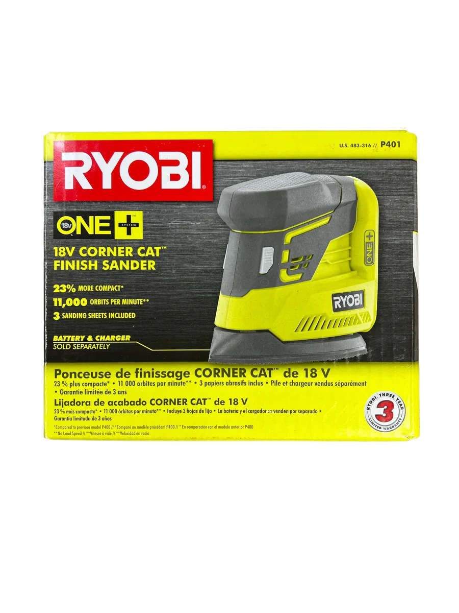 18-Volt ONE+ Corner Cat Finish Sander (Tool Only)