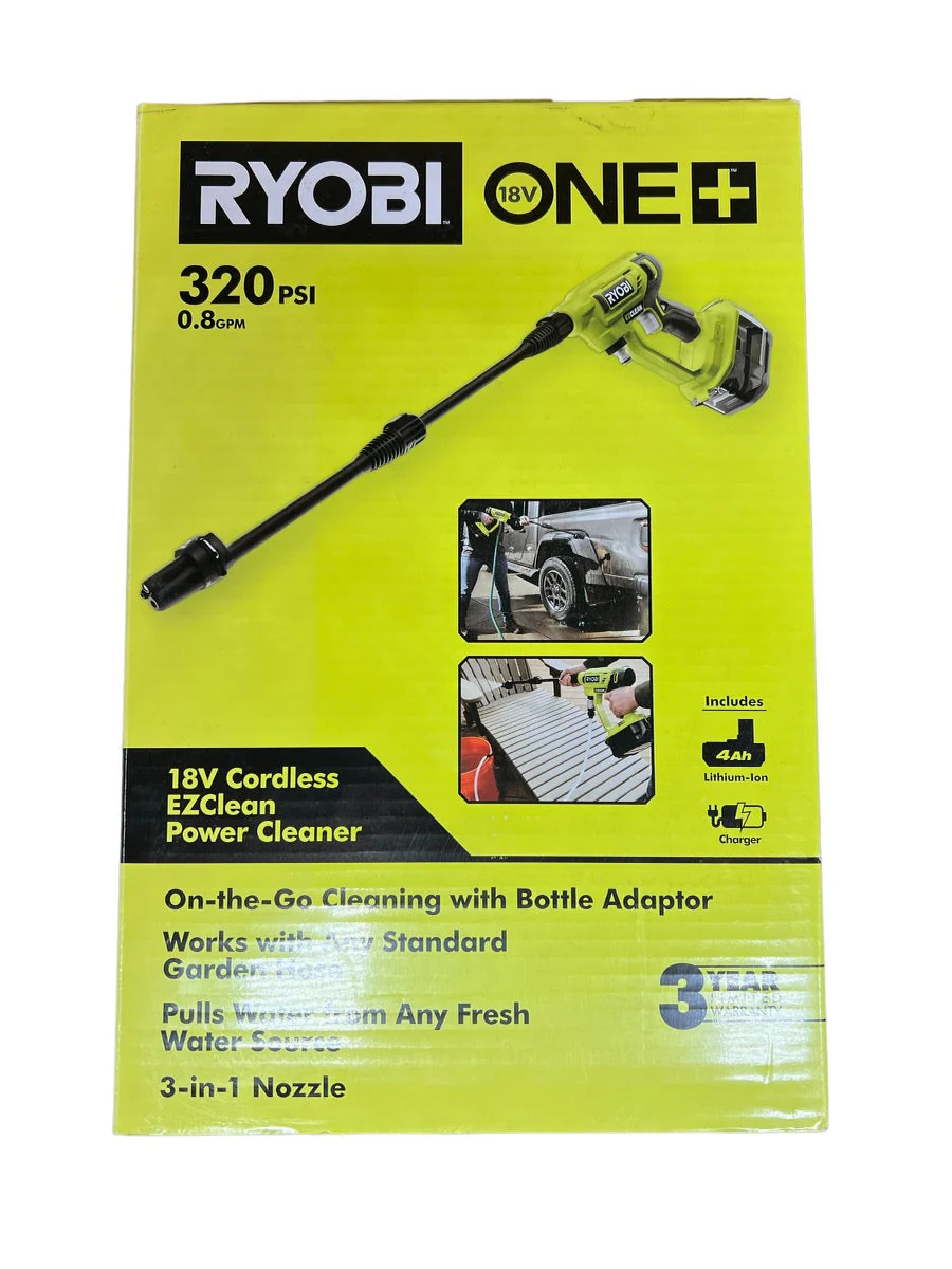 18-Volt ONE+ EZClean 320 PSI 0.8 GPM Cordless Cold Water Power Cleaner with Battery and Charger - Image 8