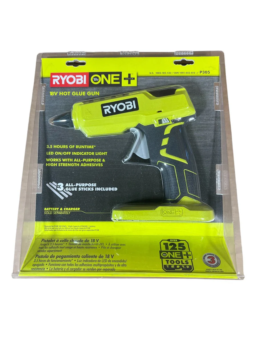 18-Volt ONE+ Full Size Glue Gun with 3 General Purpose Glue Sticks
