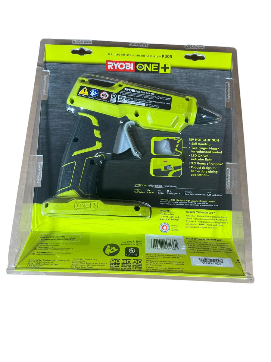 18-Volt ONE+ Full Size Glue Gun with 3 General Purpose Glue Sticks - Image 3