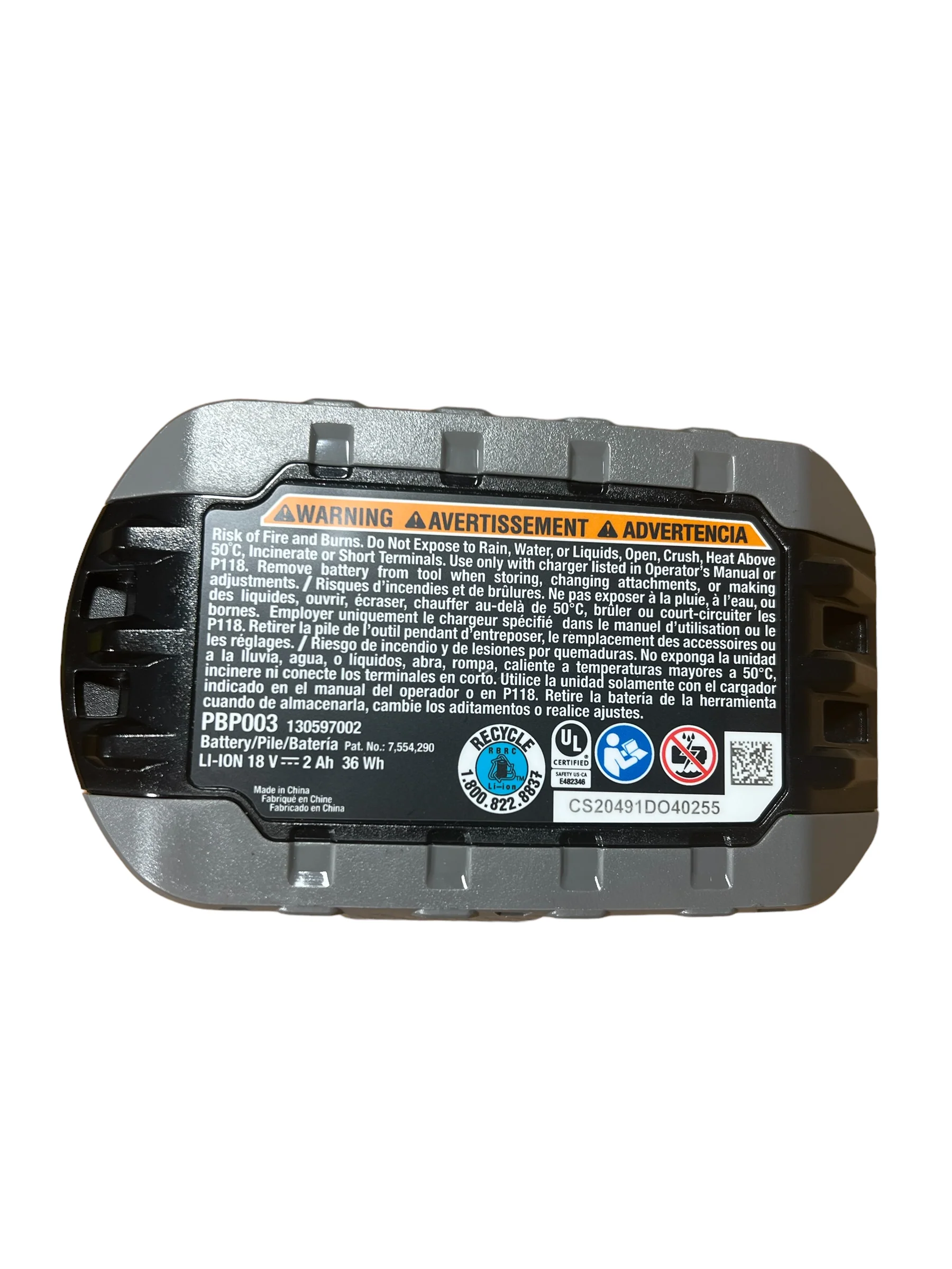 18-Volt ONE+ HP Lithium-Ion 2.0 Ah Battery - Image 5