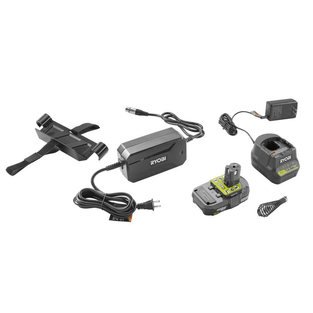 18-Volt ONE+ Hybrid Drain Auger Kit with 50 ft. Cable, 2 Ah Battery, 18-Volt Charger, and Accessories - Image 6