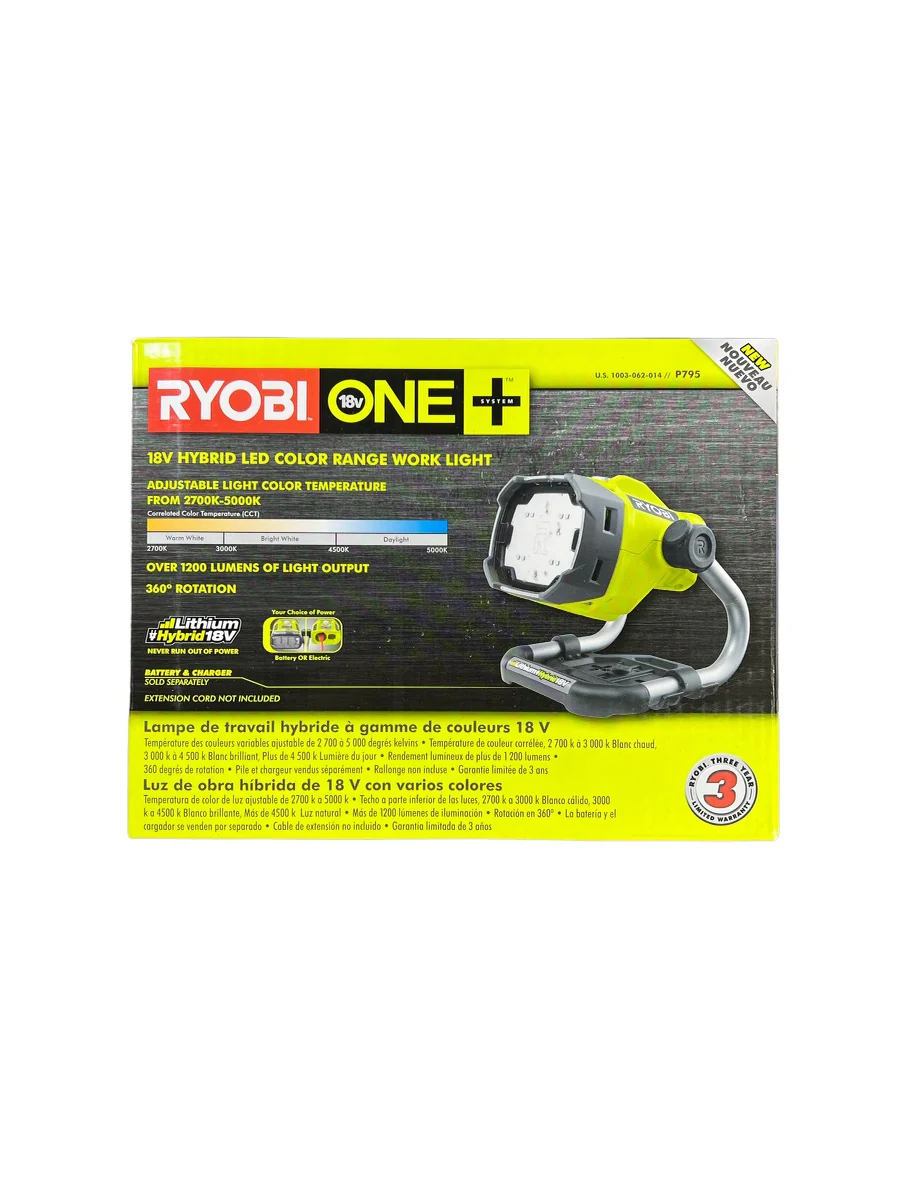 18-Volt ONE+ Hybrid LED Color Range Work Light (Tool Only)