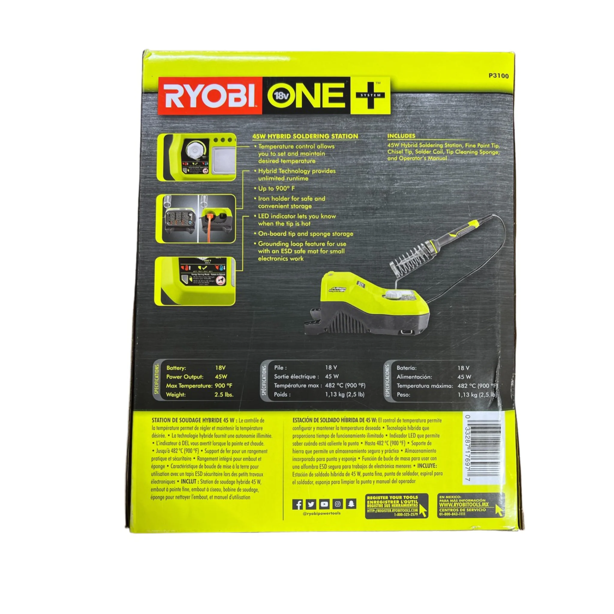 18-Volt ONE+ Hybrid Soldering Station (Tool-Only) - Image 6