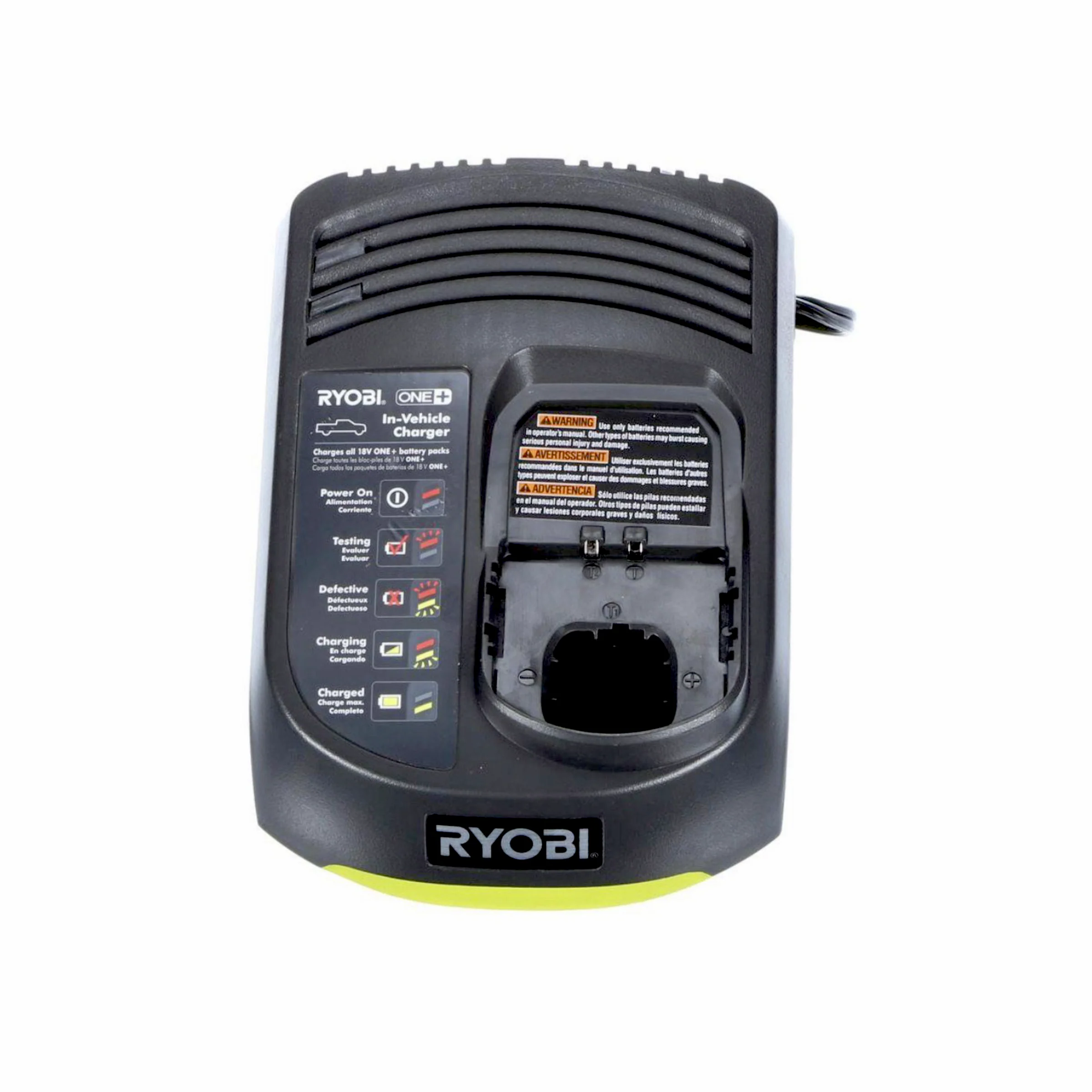 18-Volt ONE+ In-Vehicle Dual Chemistry Charger for use with 12V DC Outlet - Image 3