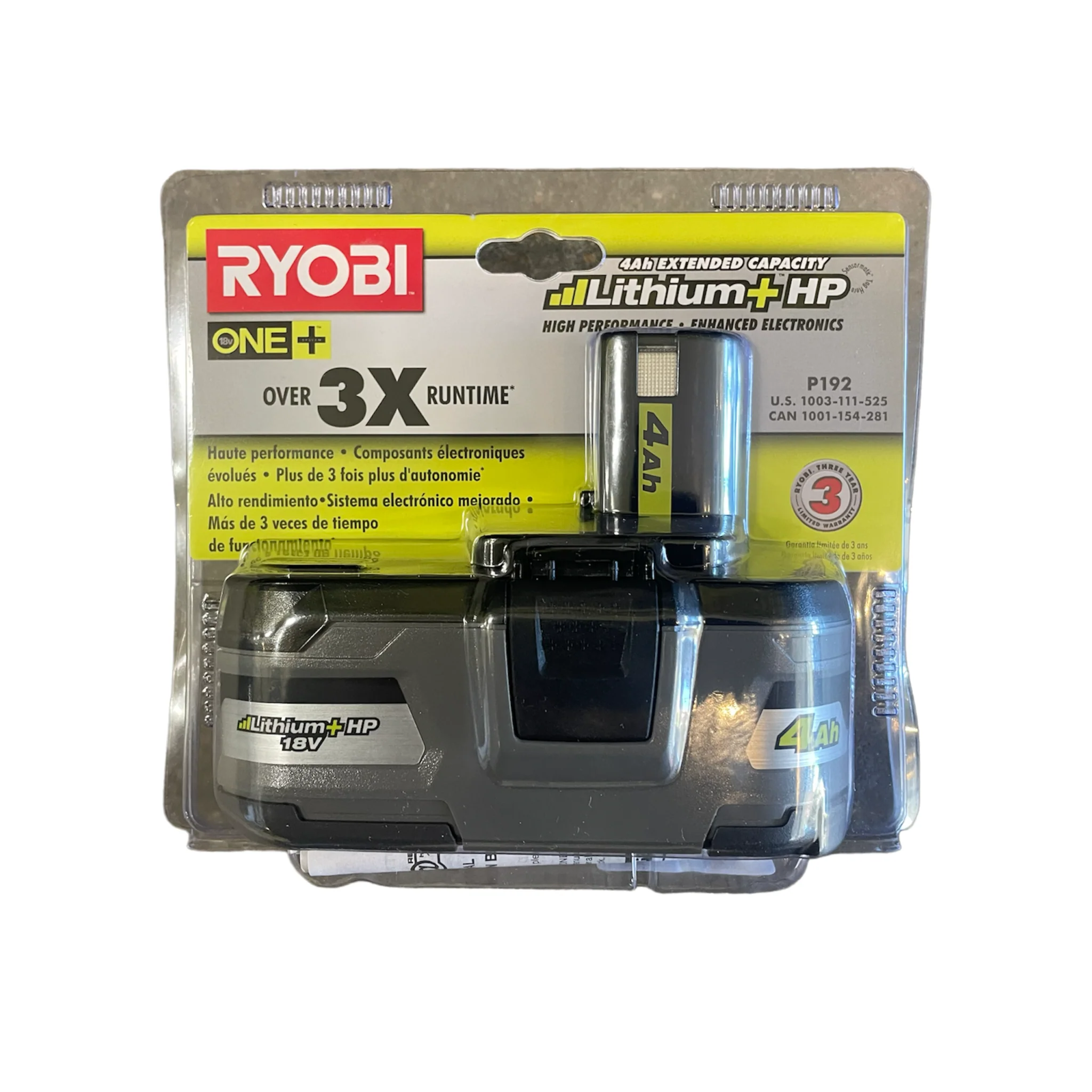 18-Volt ONE+ Lithium-Ion 4.0 Ah LITHIUM+ HP High Capacity Battery