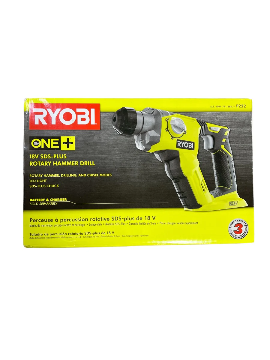18-Volt ONE+ Lithium-Ion Cordless 1/2 in. SDS-Plus Rotary Hammer Drill (Tool Only)