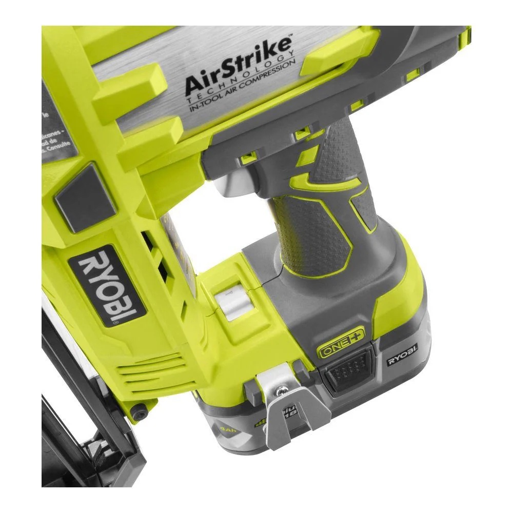 18-Volt ONE+ Lithium-Ion Cordless AirStrike 16-Gauge Cordless Straight Finish Nailer (Tool Only) - Image 7