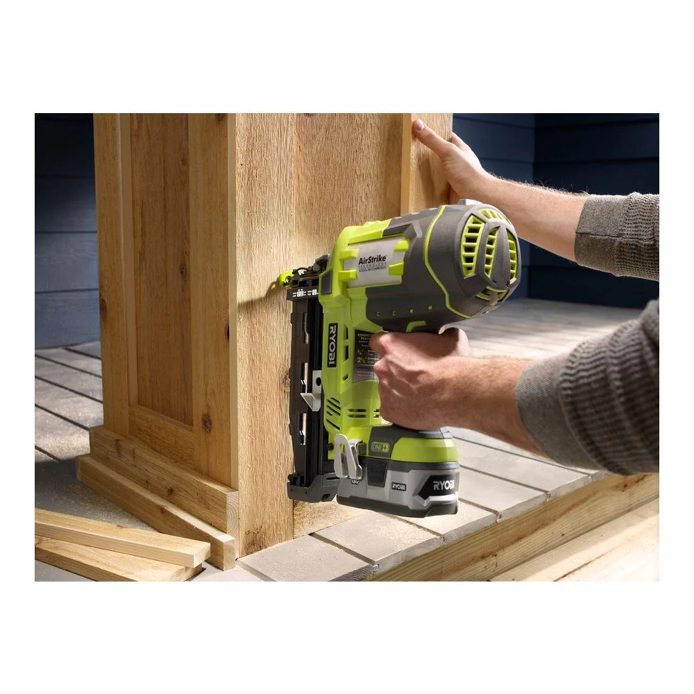 18-Volt ONE+ Lithium-Ion Cordless AirStrike 16-Gauge Cordless Straight Finish Nailer (Tool Only) - Image 9