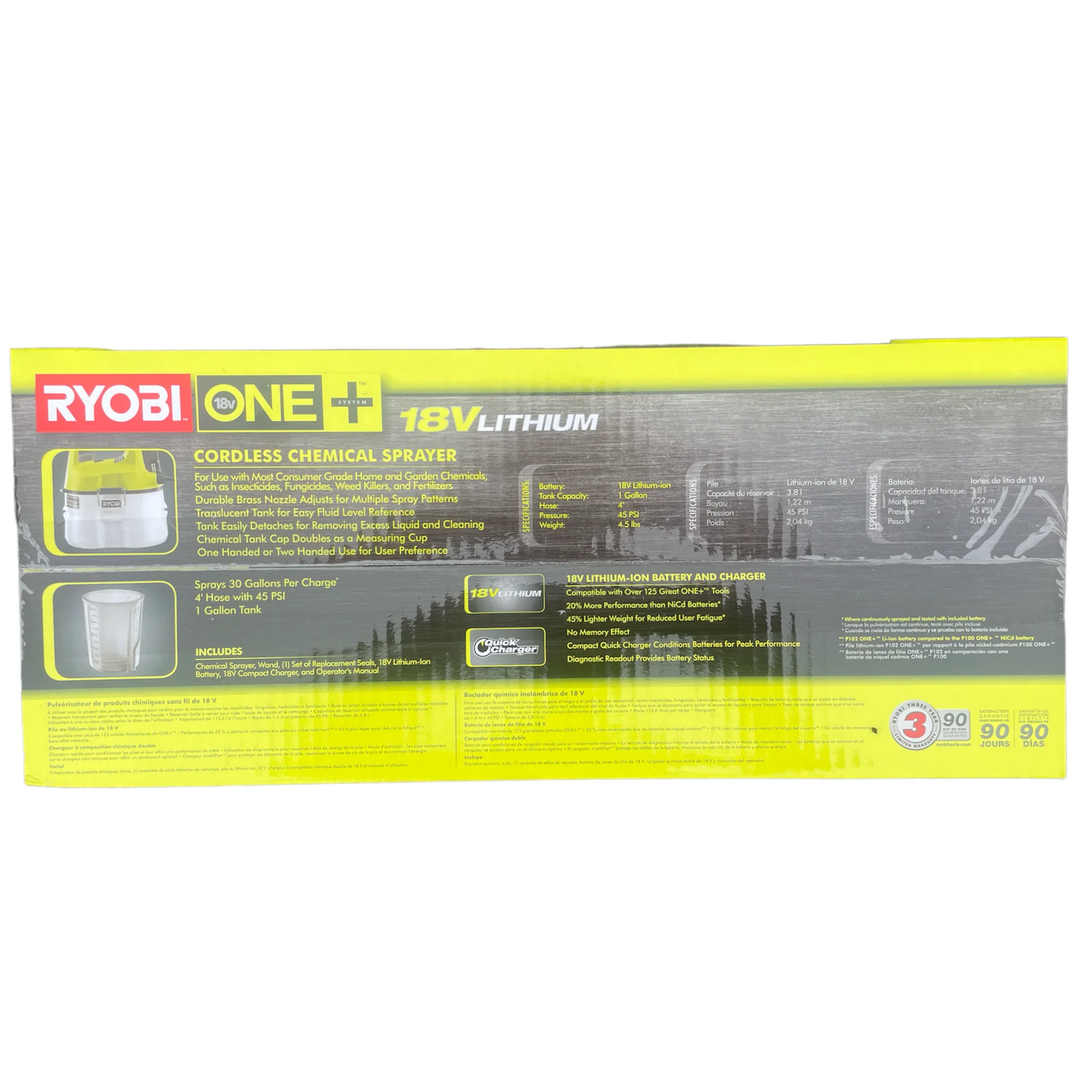 18-Volt ONE+ Lithium-Ion Cordless Chemical Sprayer - Battery and Charger Included - Image 2