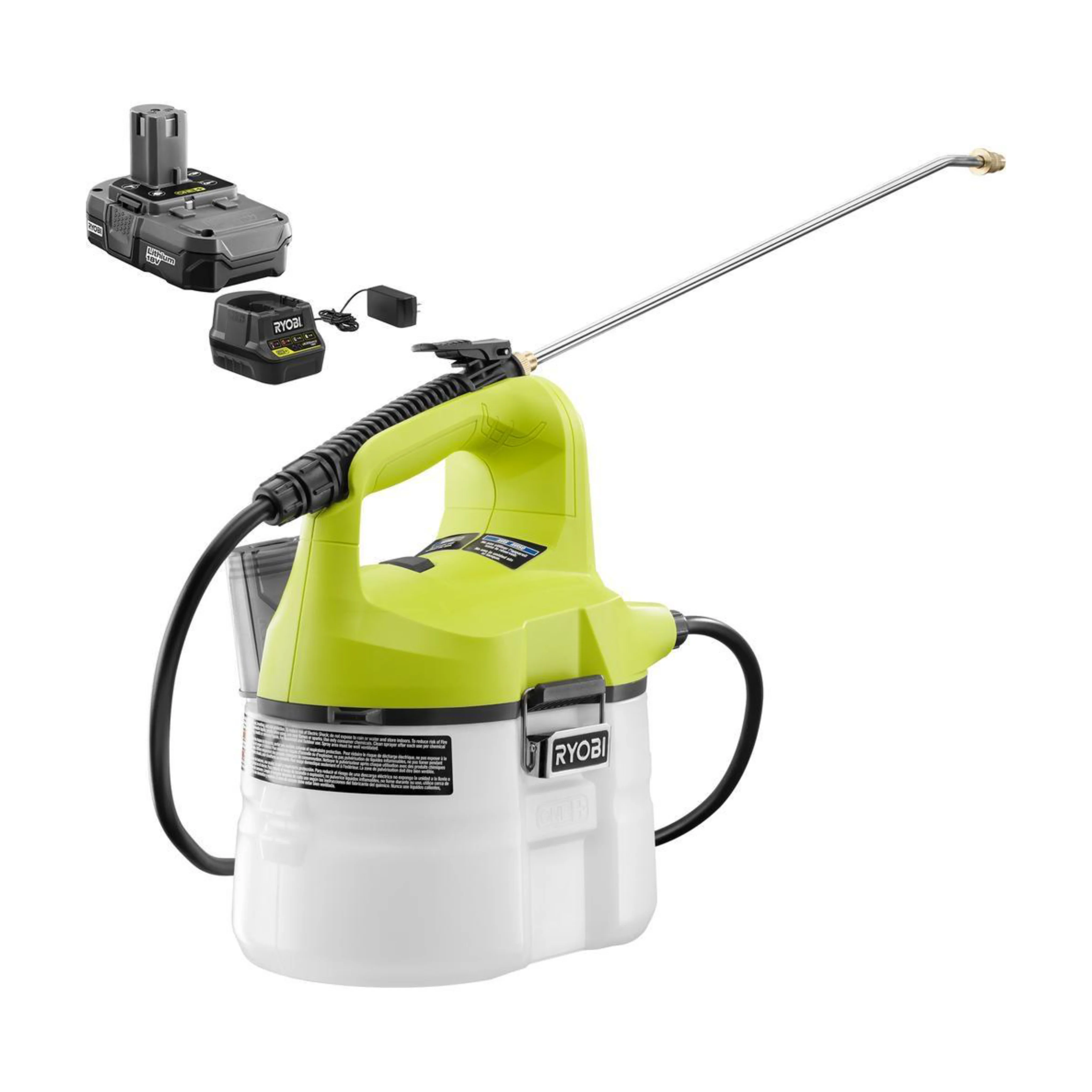 18-Volt ONE+ Lithium-Ion Cordless Chemical Sprayer - Battery and Charger Included - Image 3