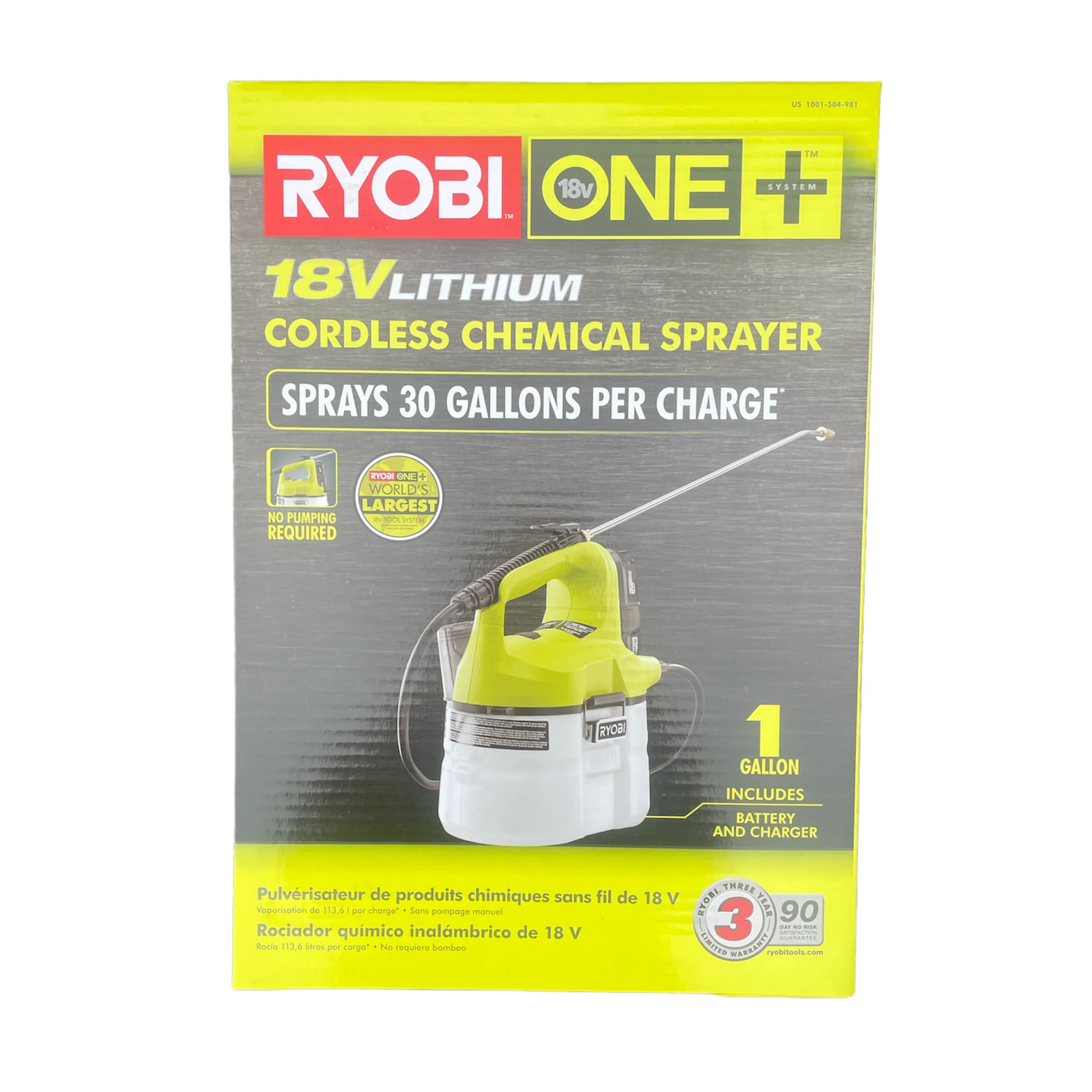 18-Volt ONE+ Lithium-Ion Cordless Chemical Sprayer - Battery and Charger Included - Image 4