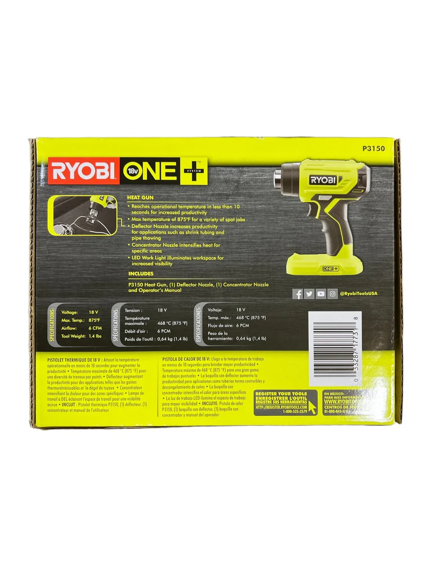 18-Volt ONE+ Lithium-Ion Cordless Heat Gun (Tool Only) - Image 9