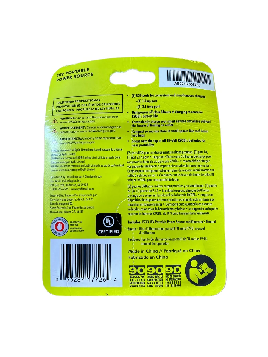18-Volt ONE+ Lithium-Ion Portable Power Source - Image 3