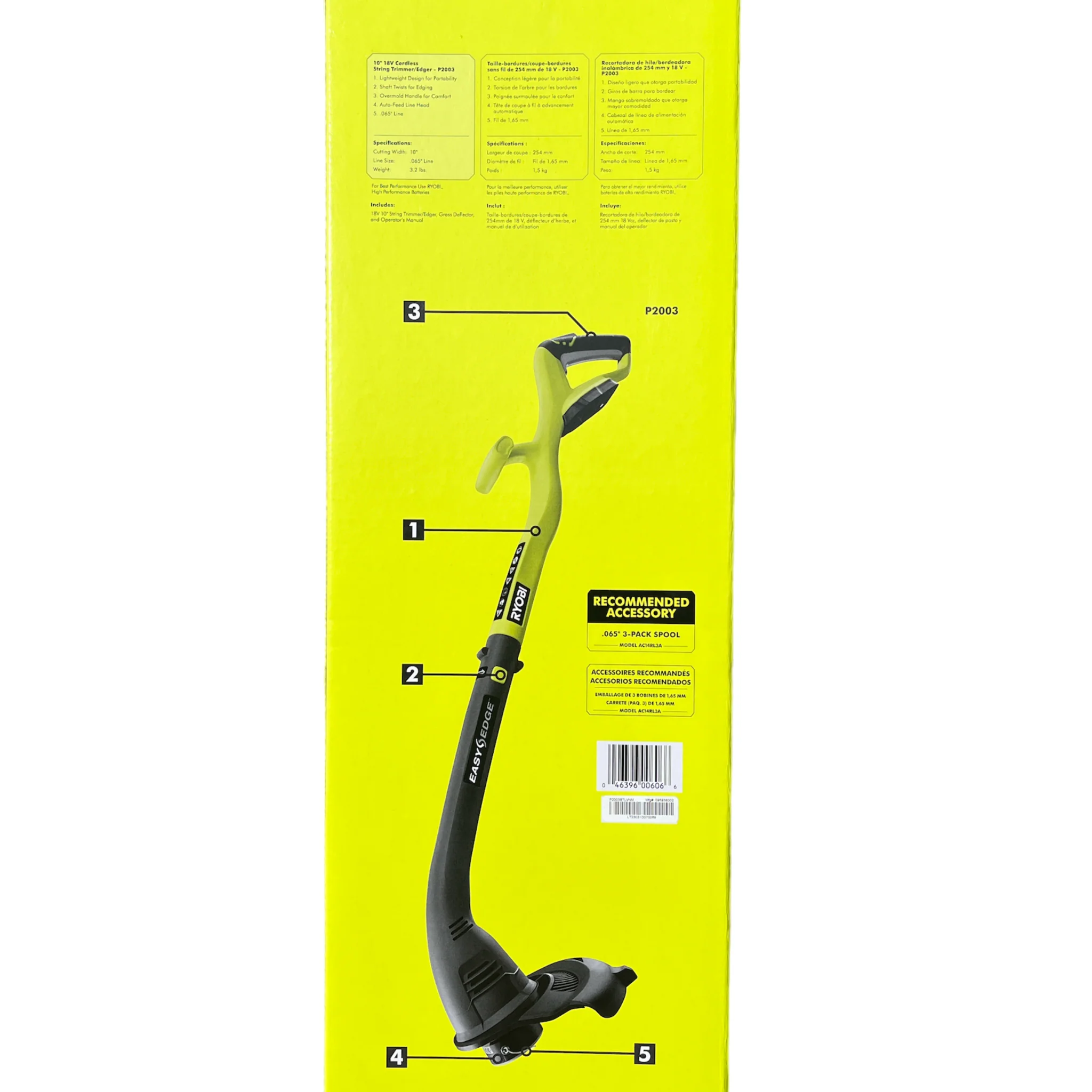18-Volt ONE+ Lithium-Ion String Trimmer Edger (Tool Only) - Image 3