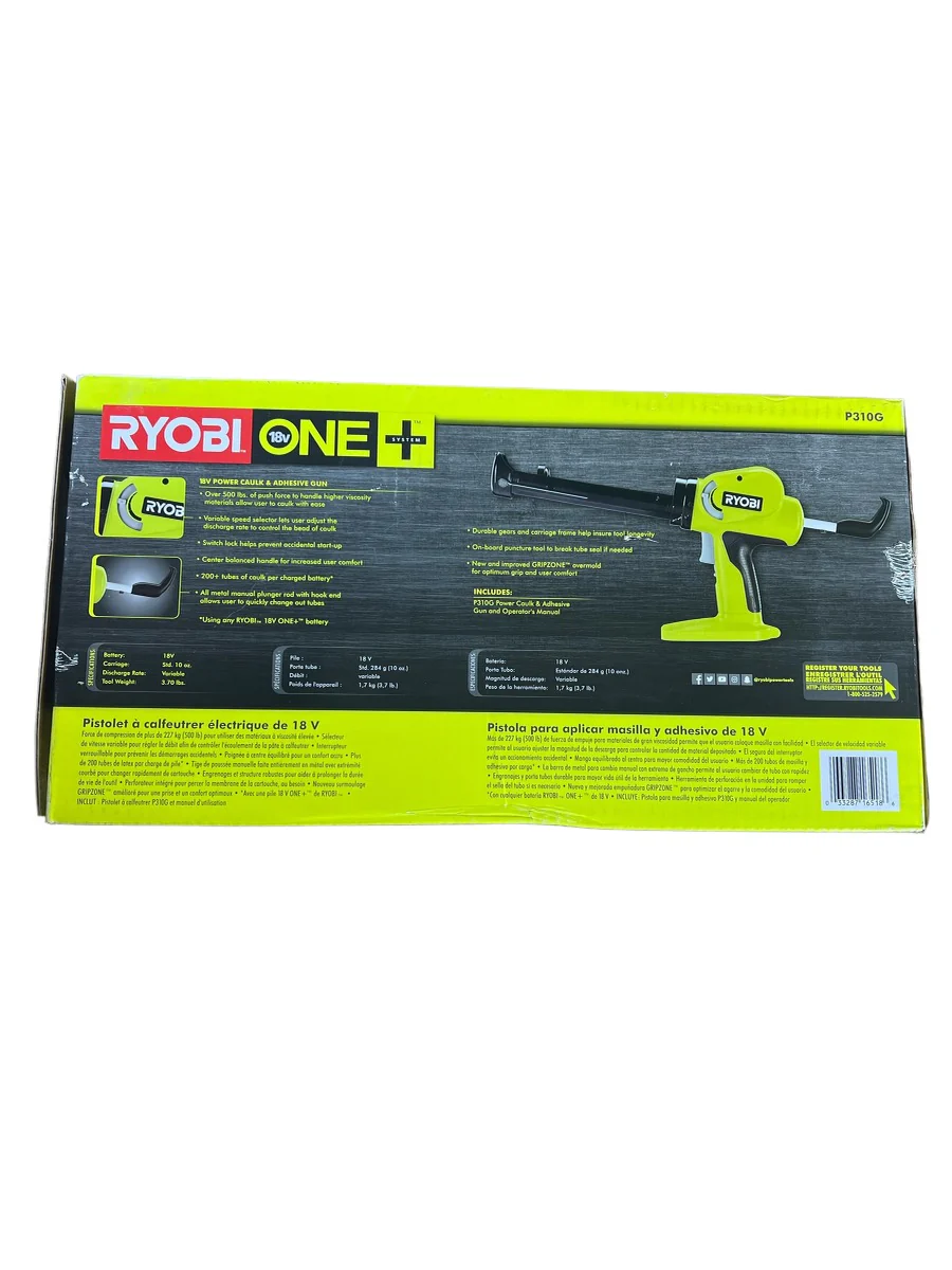 18-Volt ONE+ Power Caulk and Adhesive Gun (Tool Only) - Image 4