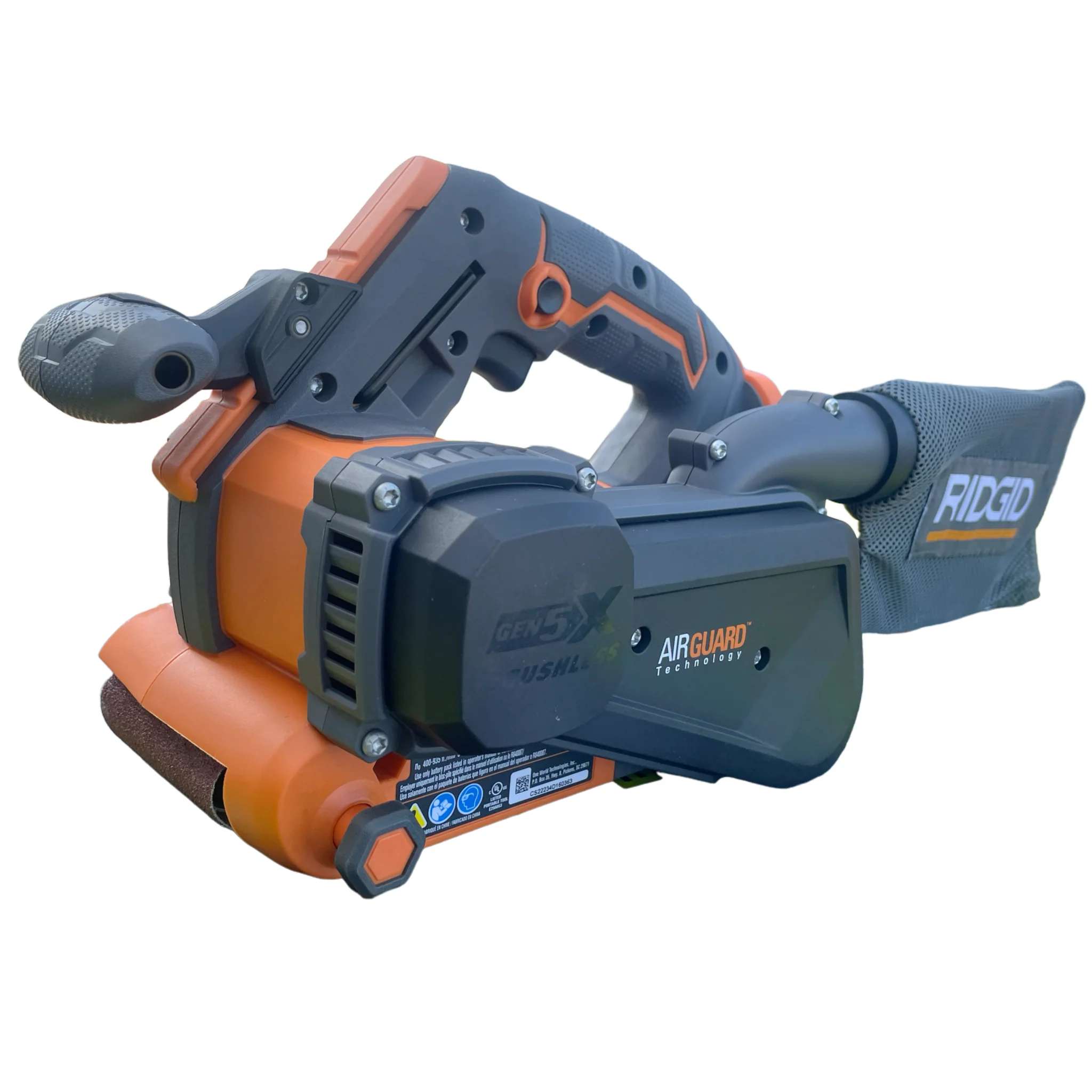 RIDGID 18-Volt Brushless Cordless 3 in. x 18 in. Belt Sander Kit with (1) 2.0 Ah Battery and Charger - Image 2