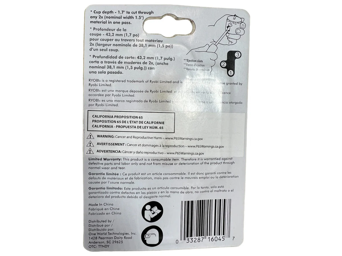 CLEARANCE 2 1/8 in. Carbon Hole Saw - Image 2