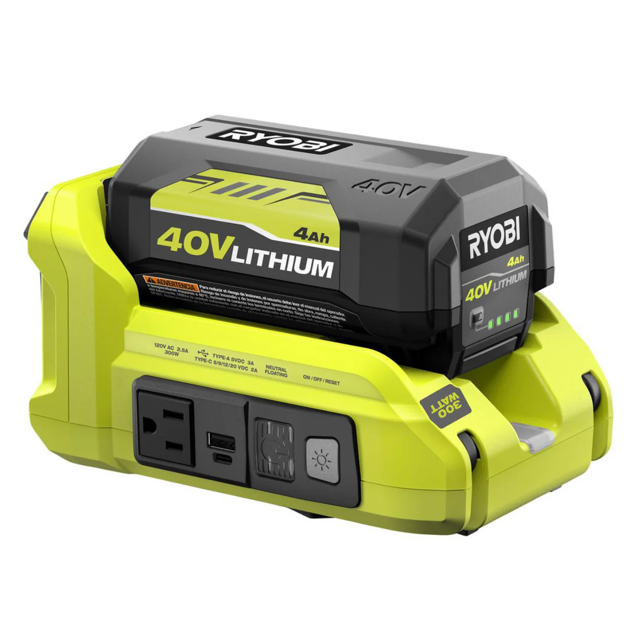 300-Watt Powered Inverter for 40-Volt Battery - Image 4