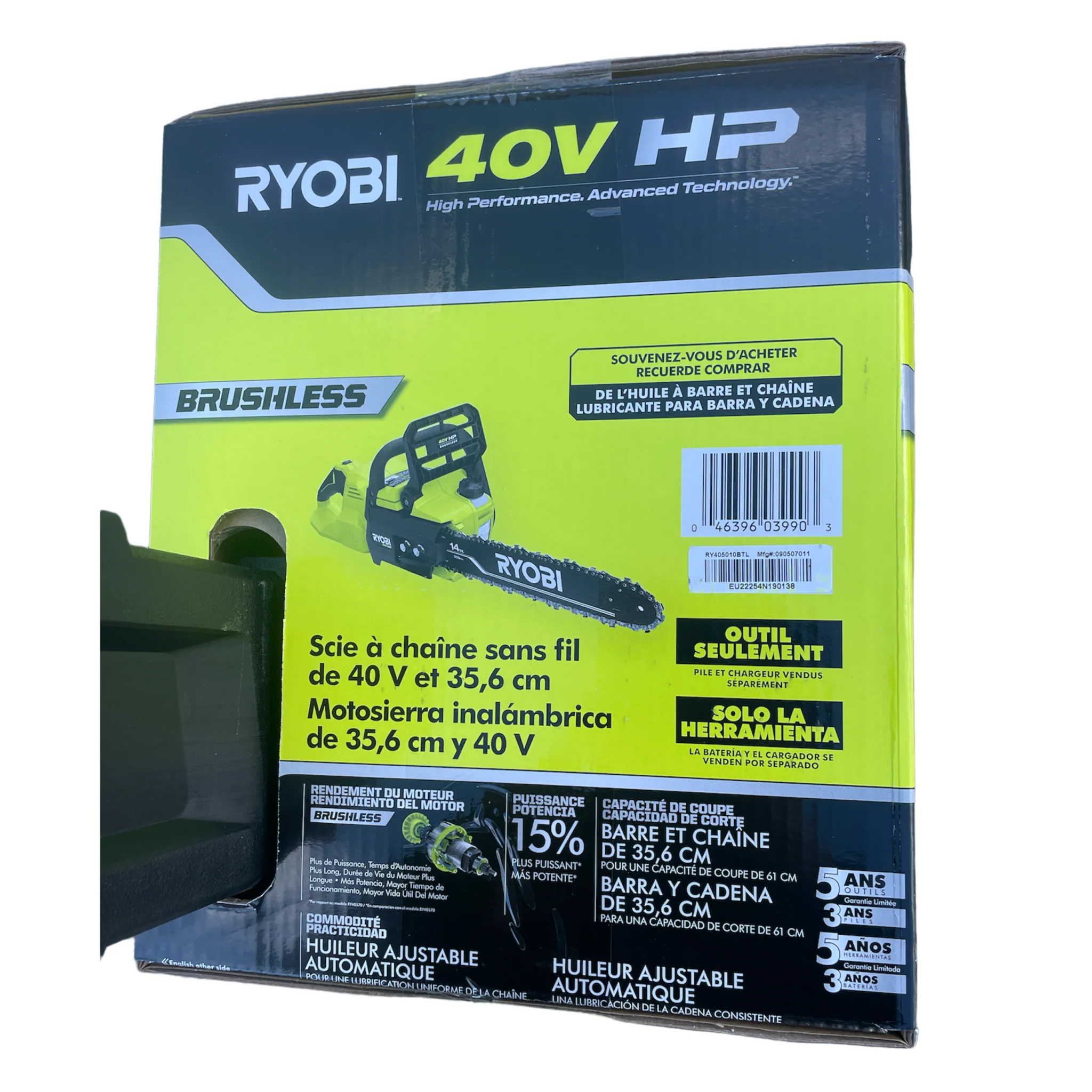 40-Volt HP Brushless 14 in. Cordless Battery Chainsaw (Tool Only) - Image 4